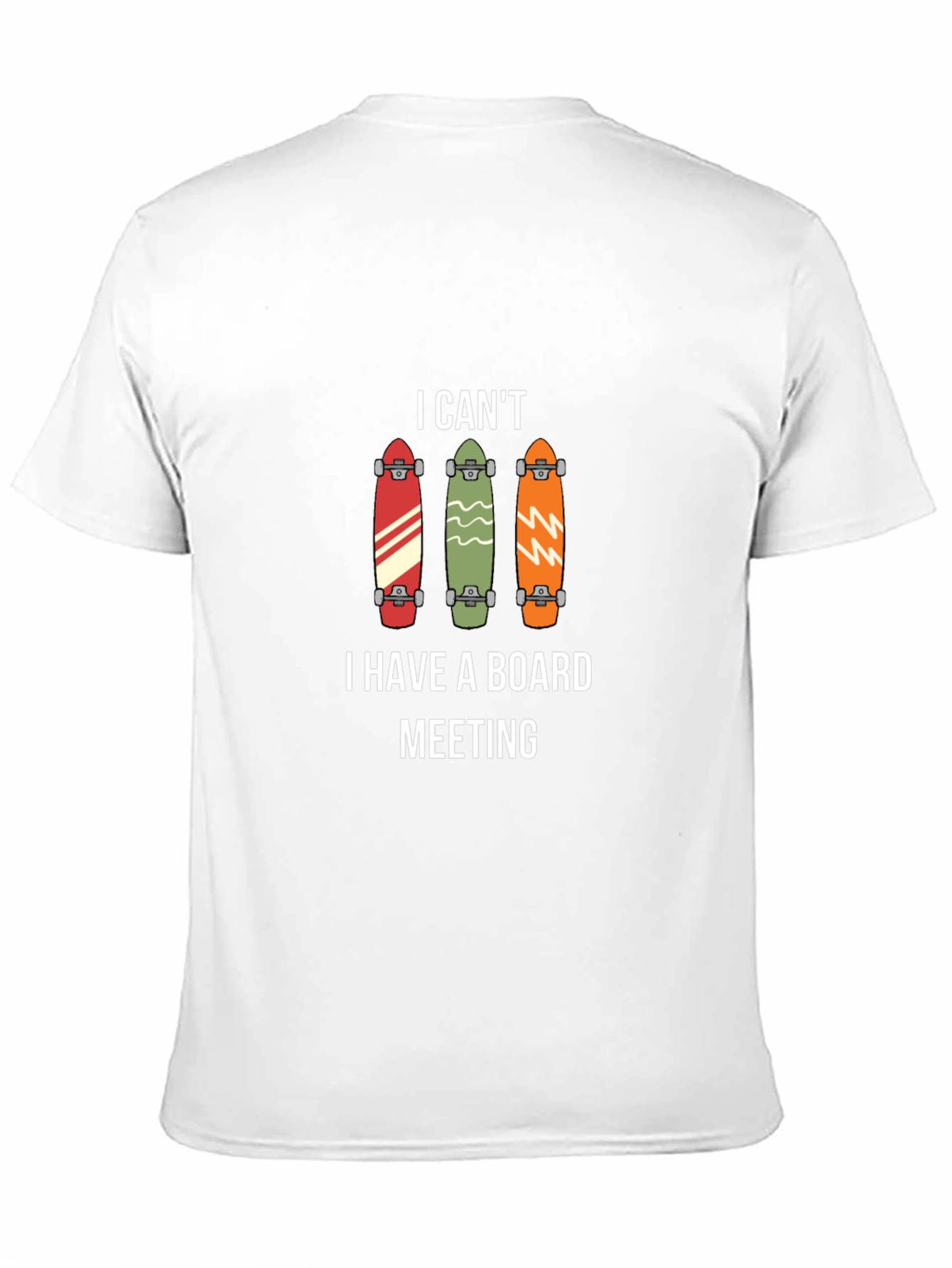Skateboard Board Meeting Graphic Tee - Cool Casual T-Shirt