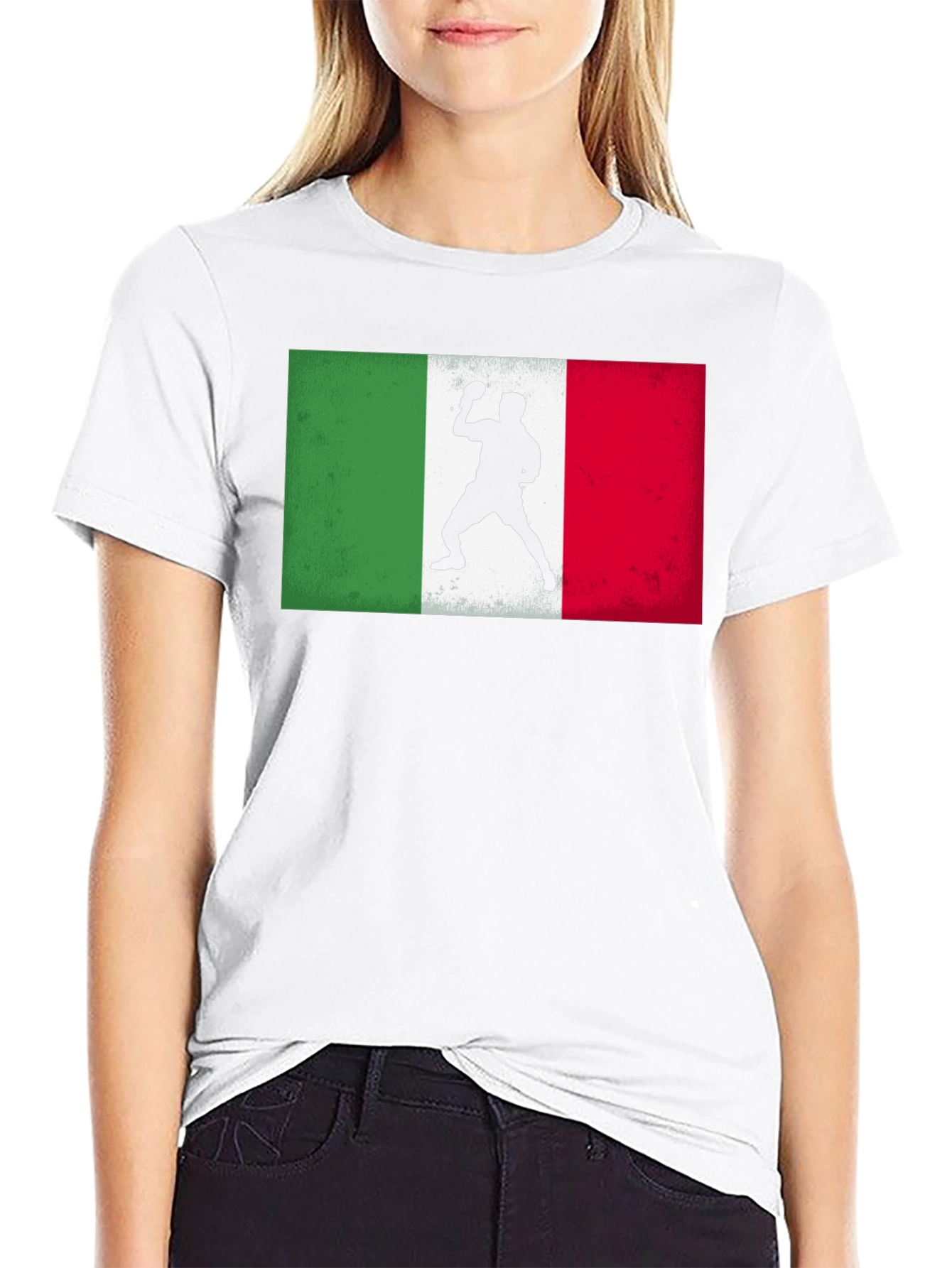 Italy Table Tennis Flag T-Shirt