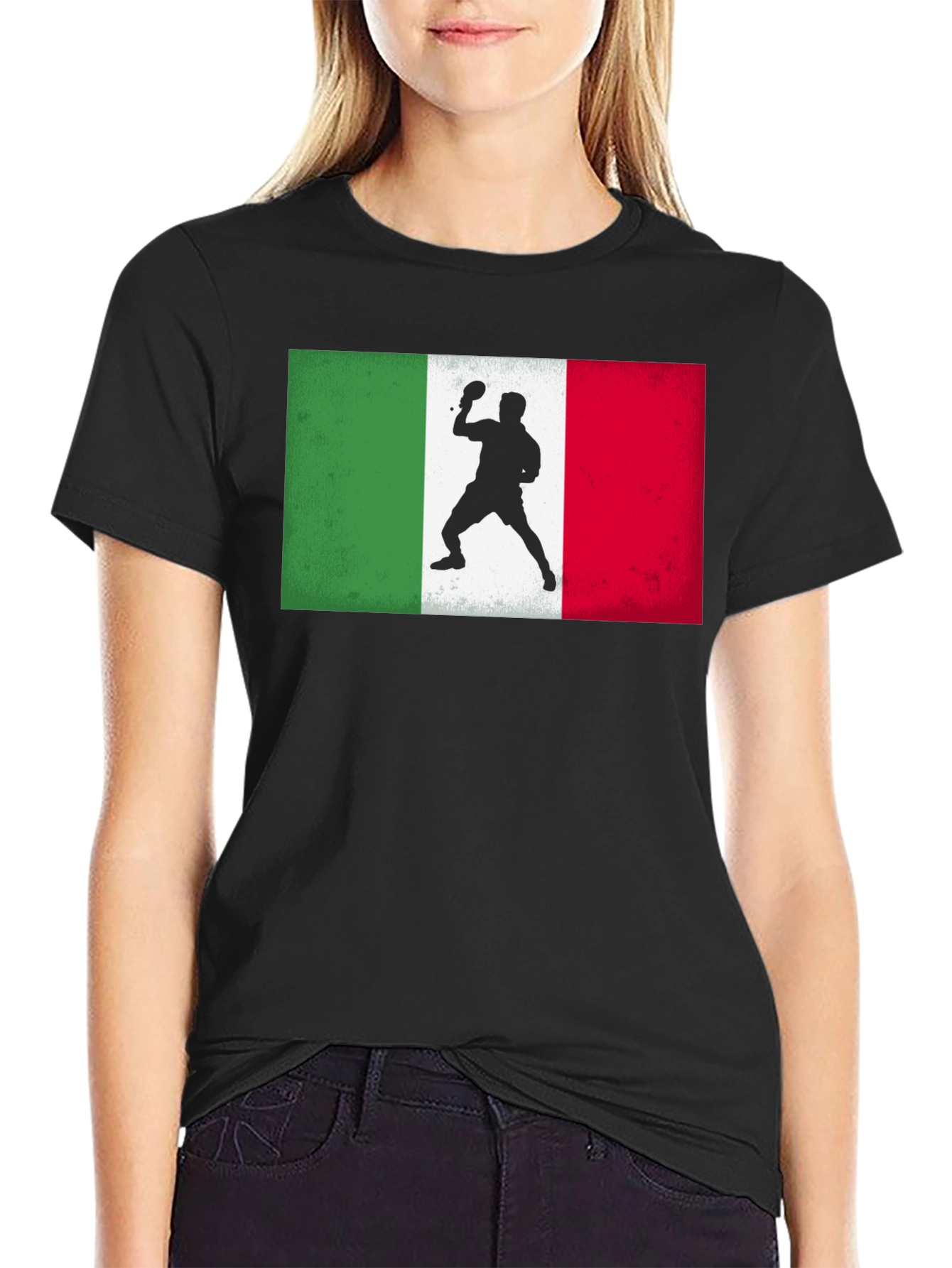 Italy Table Tennis Flag T-Shirt