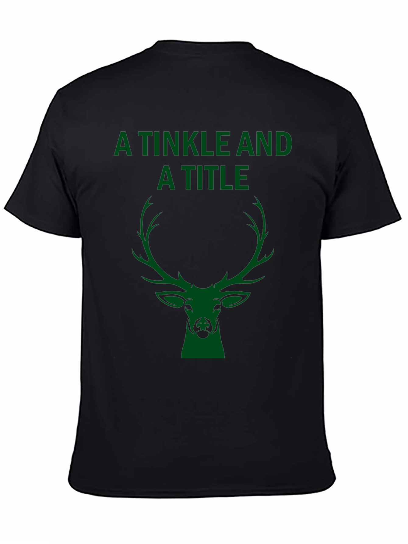 A Tinkle and A Title Deer Head Graphic T-Shirt
