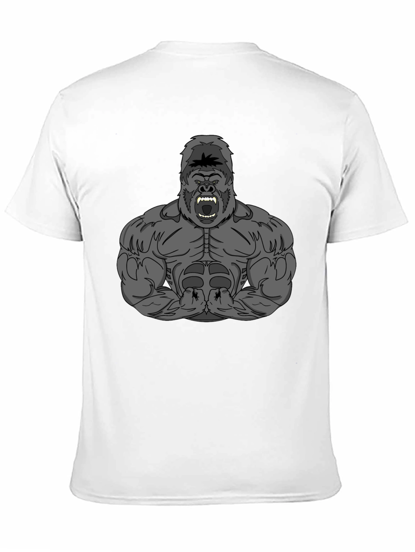 Gorilla Graphic Tee - Black Crew Neck T-Shirt