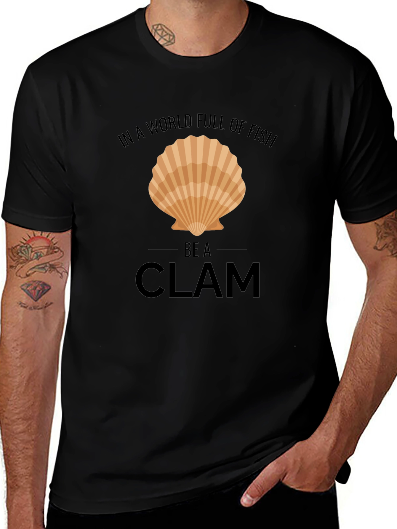 Be a Clam T-Shirt - Funny Graphic Tee