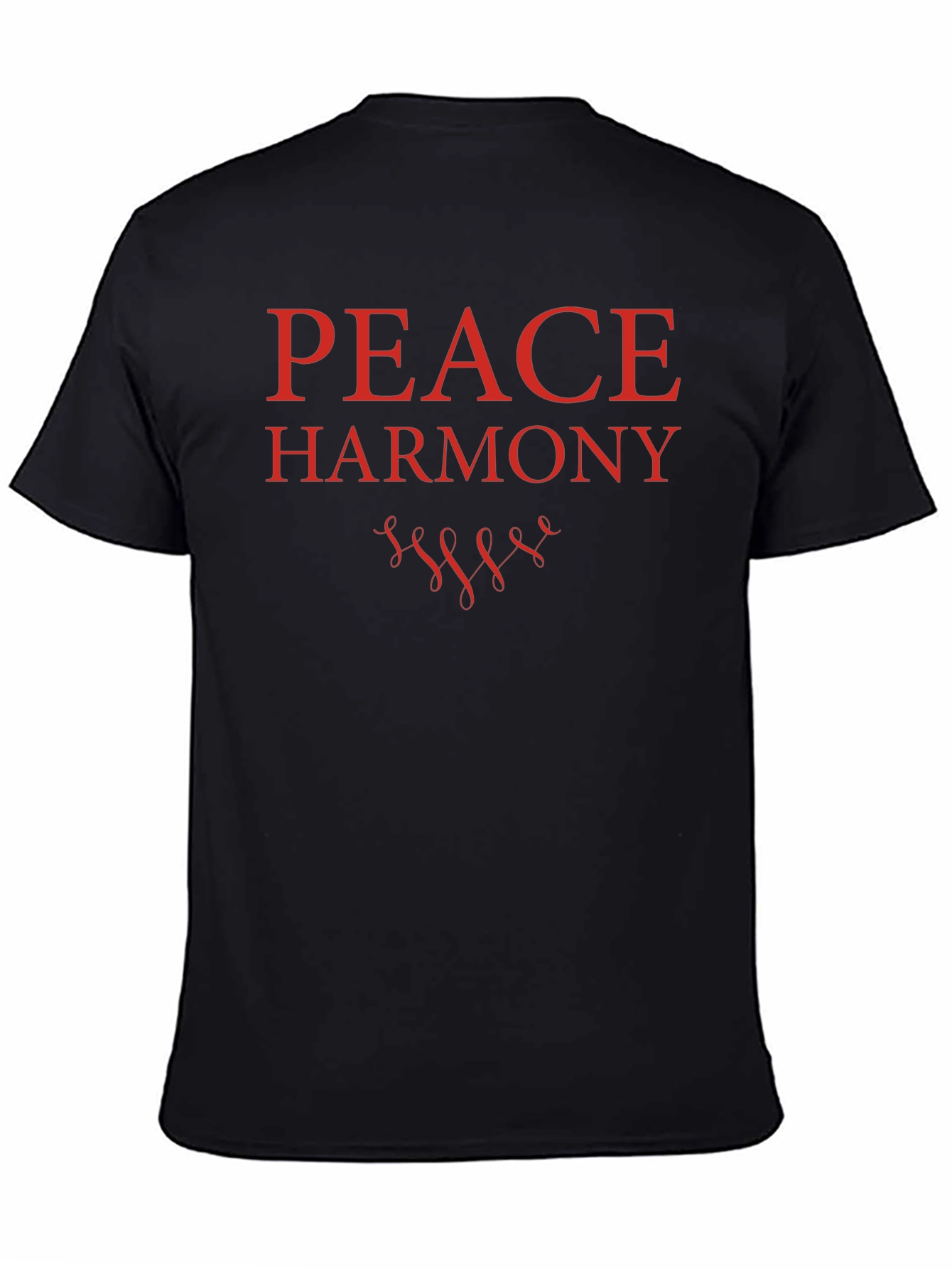 Peace Harmony Graphic Tee - Black