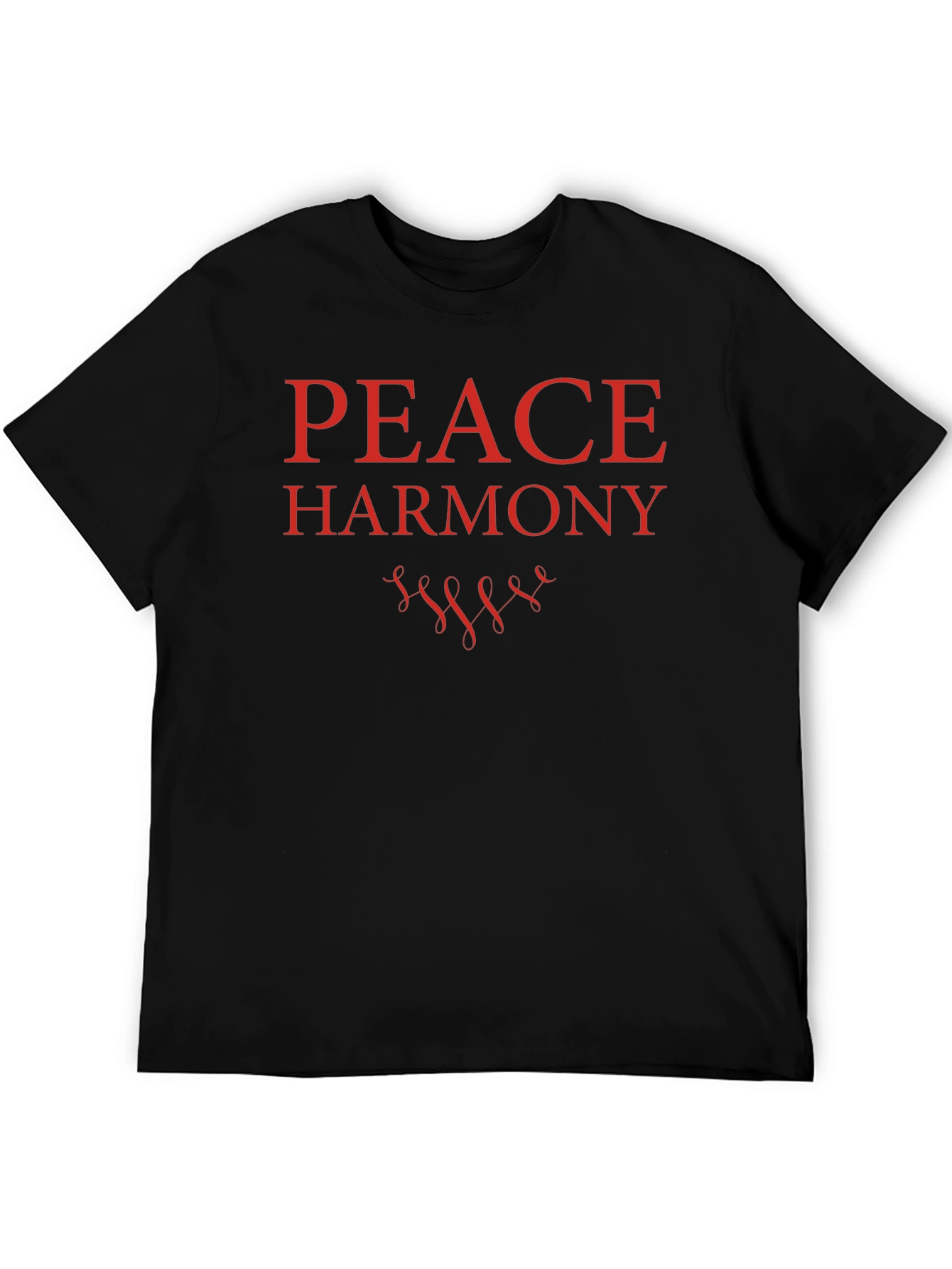 Peace Harmony Graphic Tee - Black