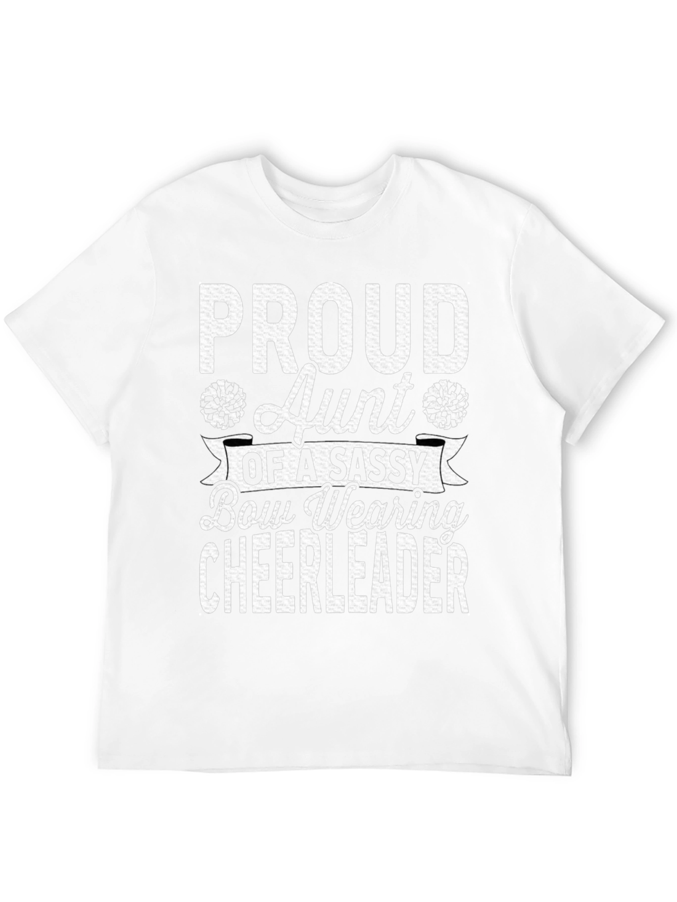 Proud Aunt Cheerleader Graphic T-Shirt