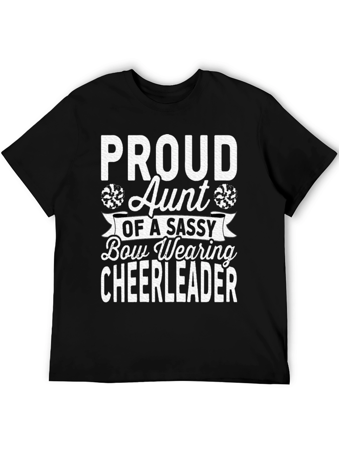 Proud Aunt Cheerleader Graphic T-Shirt