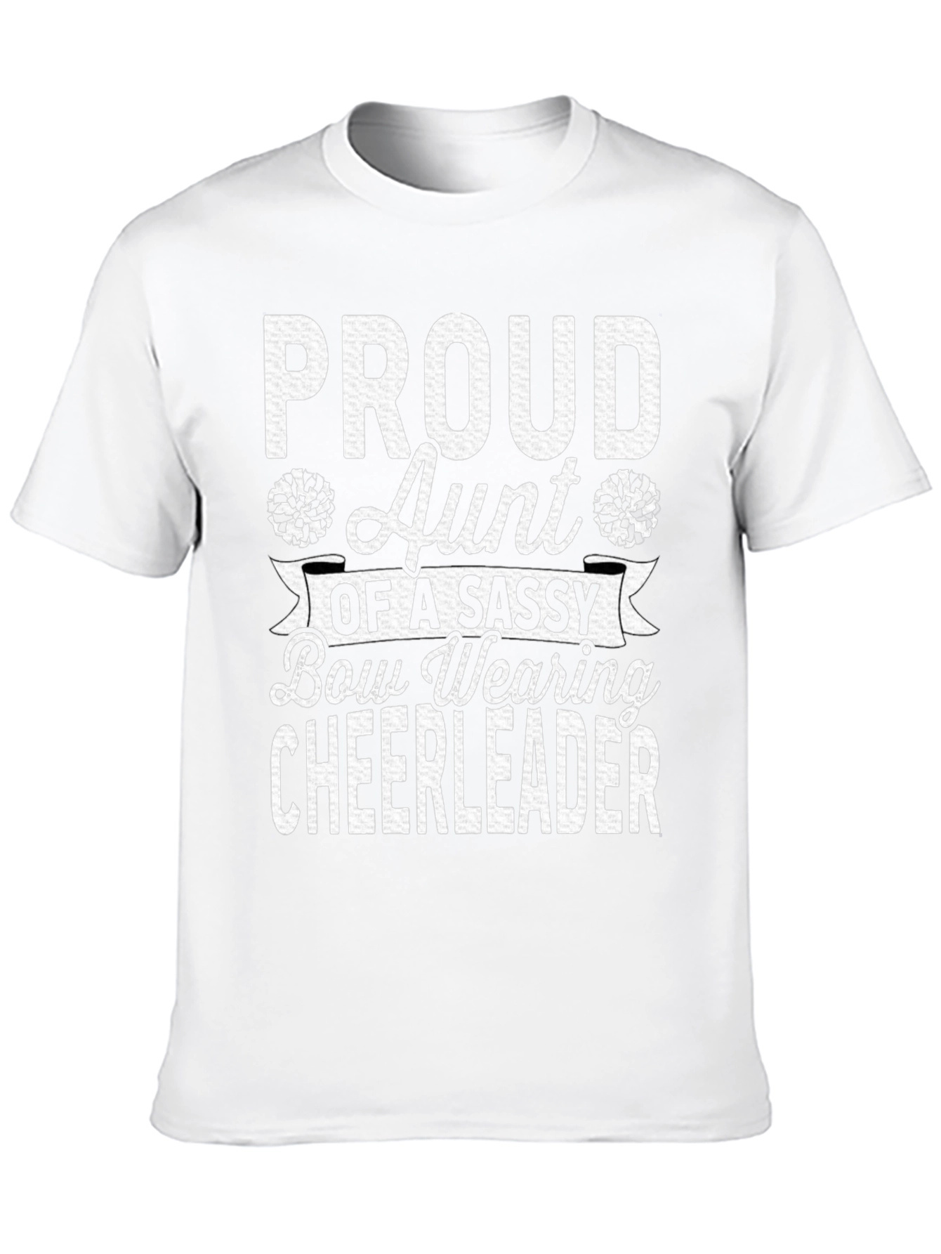 Proud Aunt Cheerleader Graphic T-Shirt