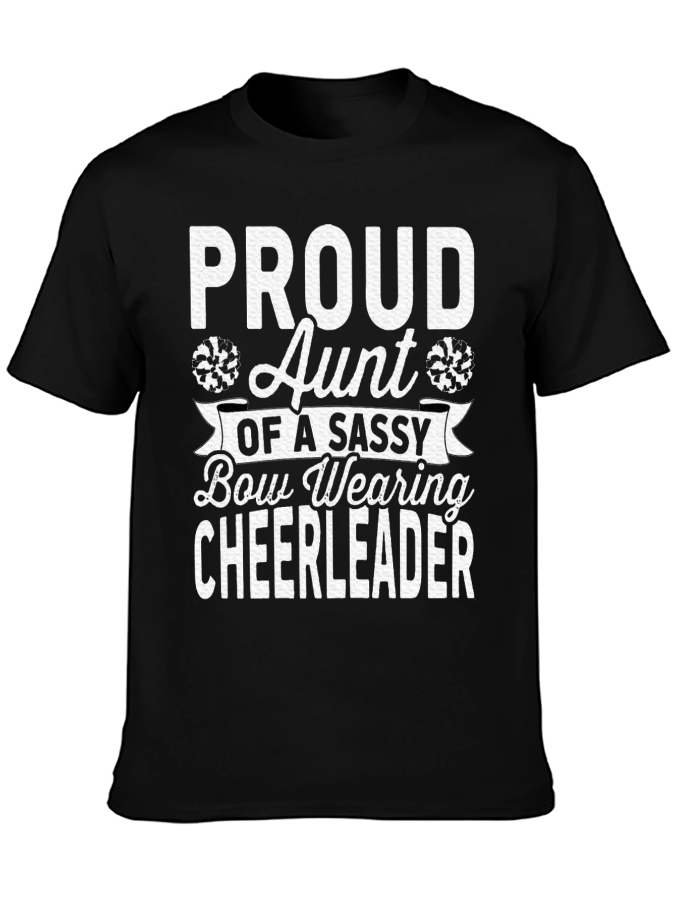 Proud Aunt Cheerleader Graphic T-Shirt