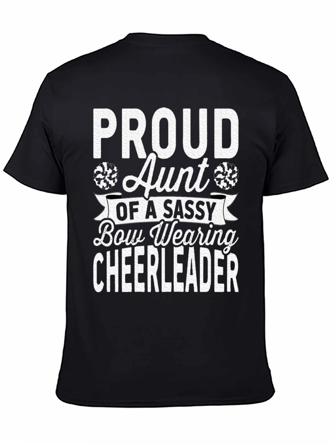 Proud Aunt Cheerleader Graphic T-Shirt