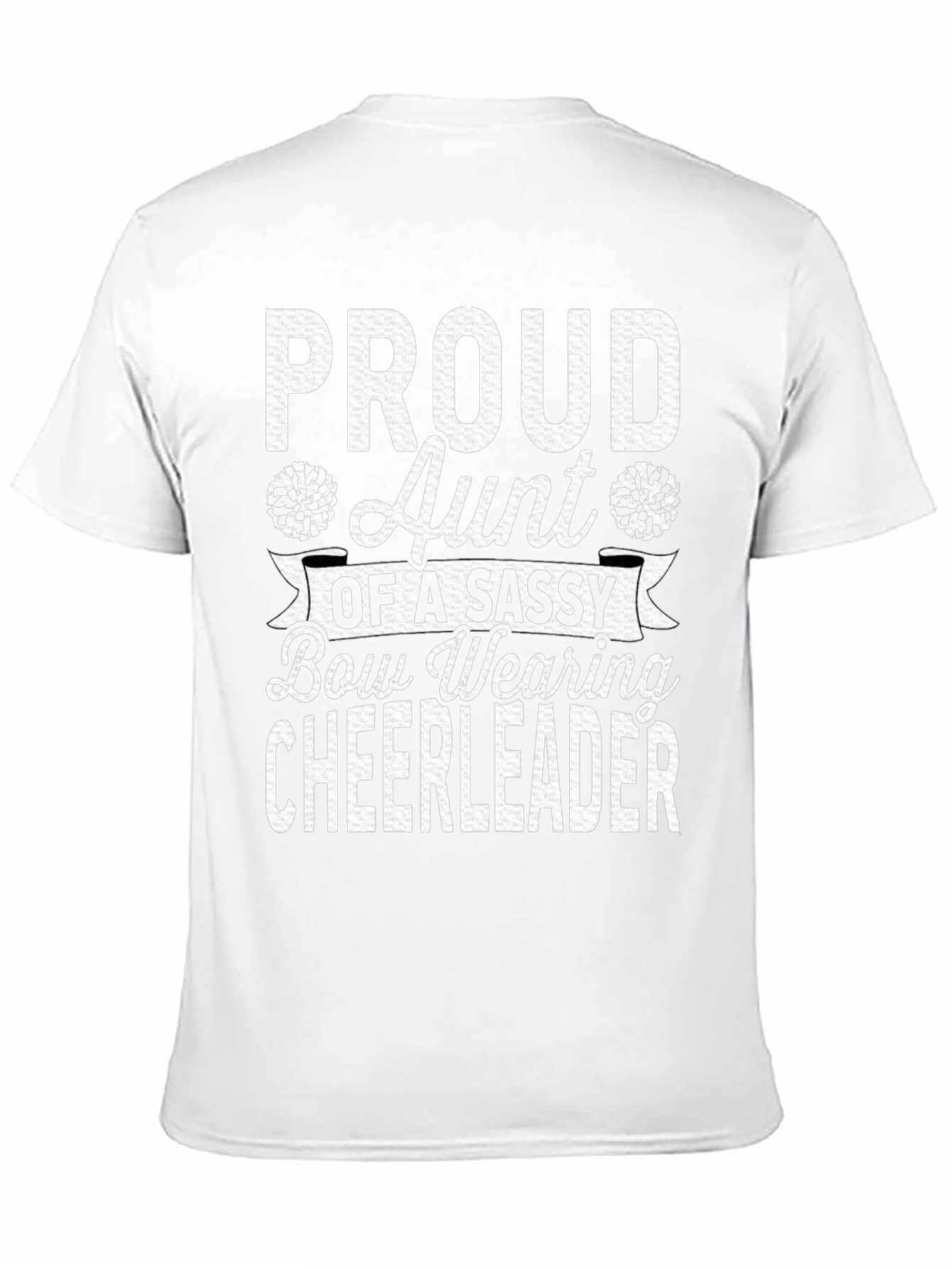 Proud Aunt Cheerleader Graphic T-Shirt