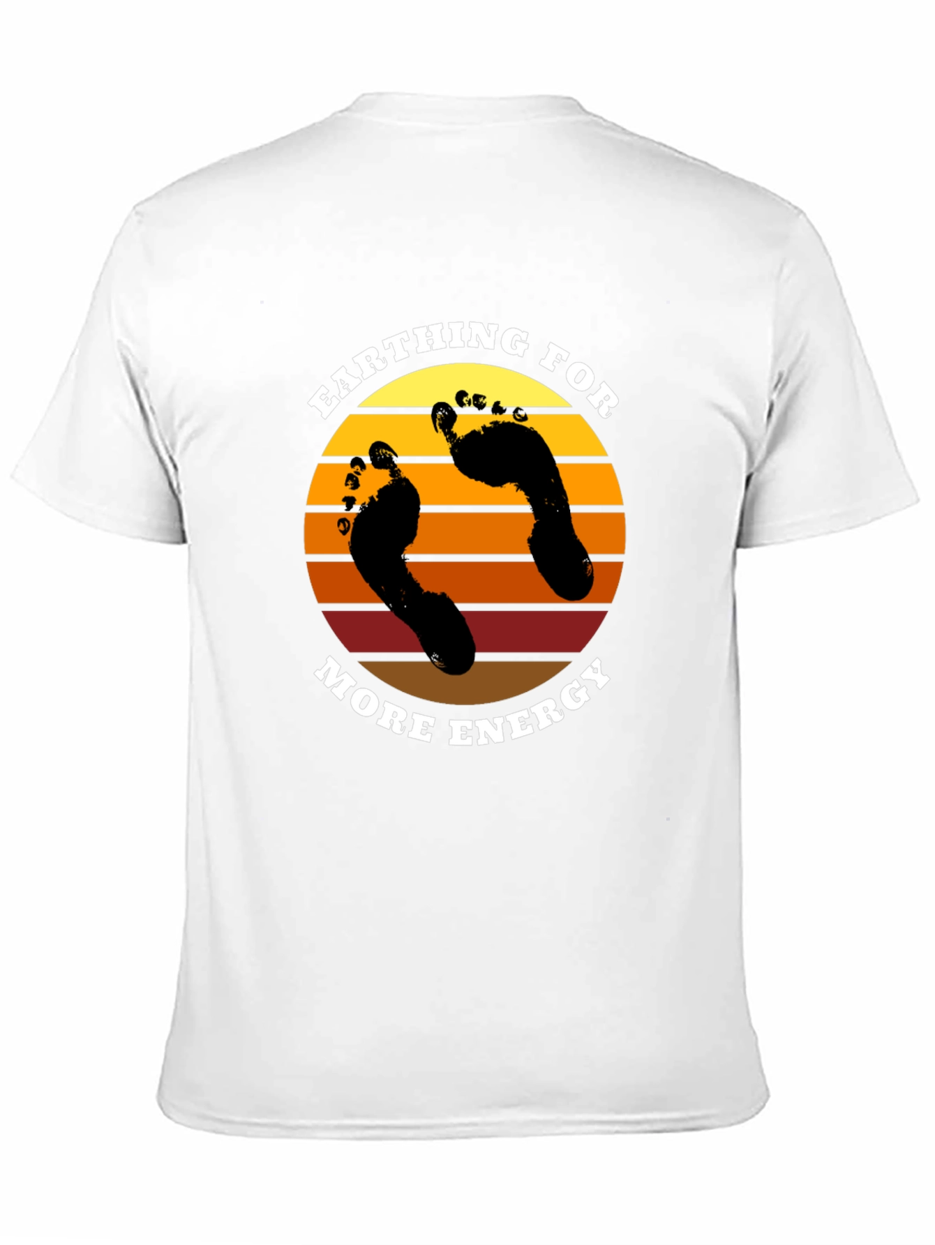 Earthing for More Energy Black T-Shirt