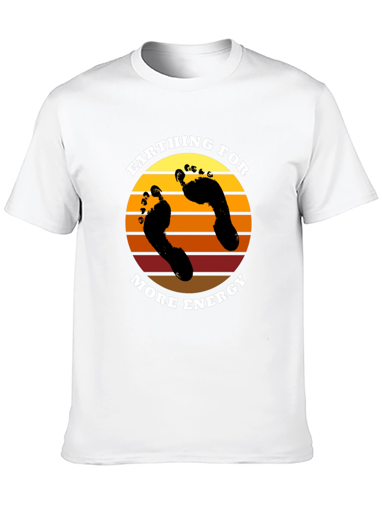 Earthing for More Energy Black T-Shirt