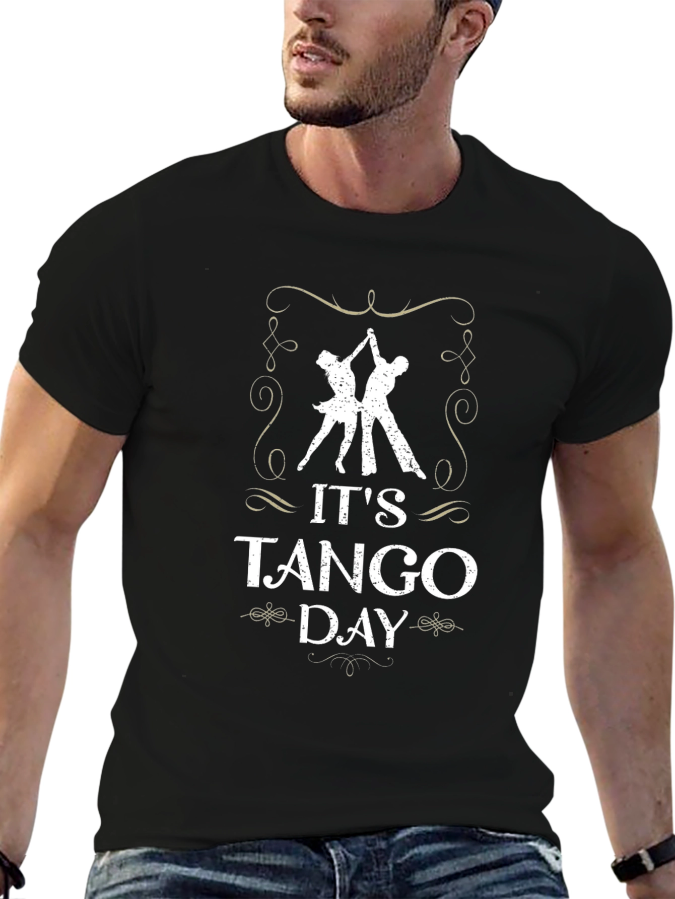 Its Tango Day Graphic T-Shirt - Dancing Tee