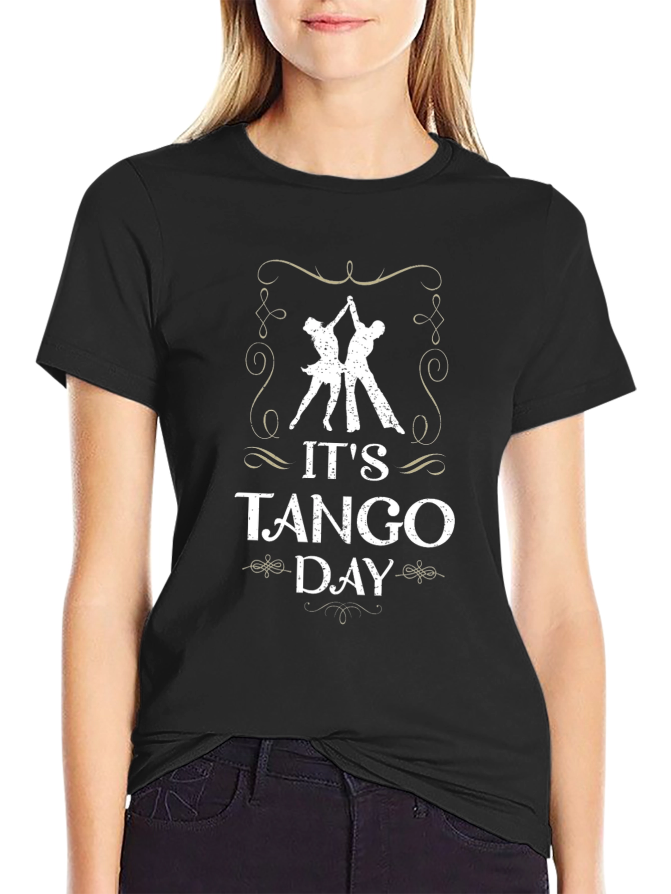 Its Tango Day Graphic T-Shirt - Dancing Tee