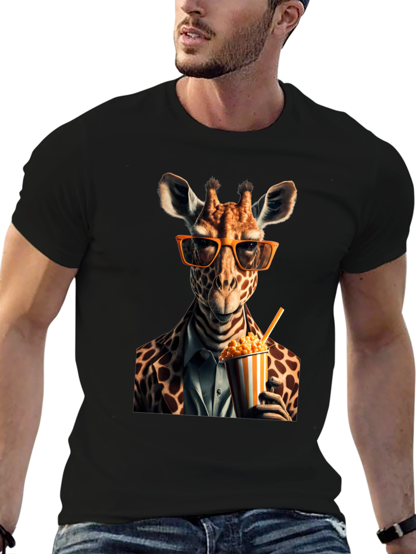 Giraffe in Suit T-Shirt
