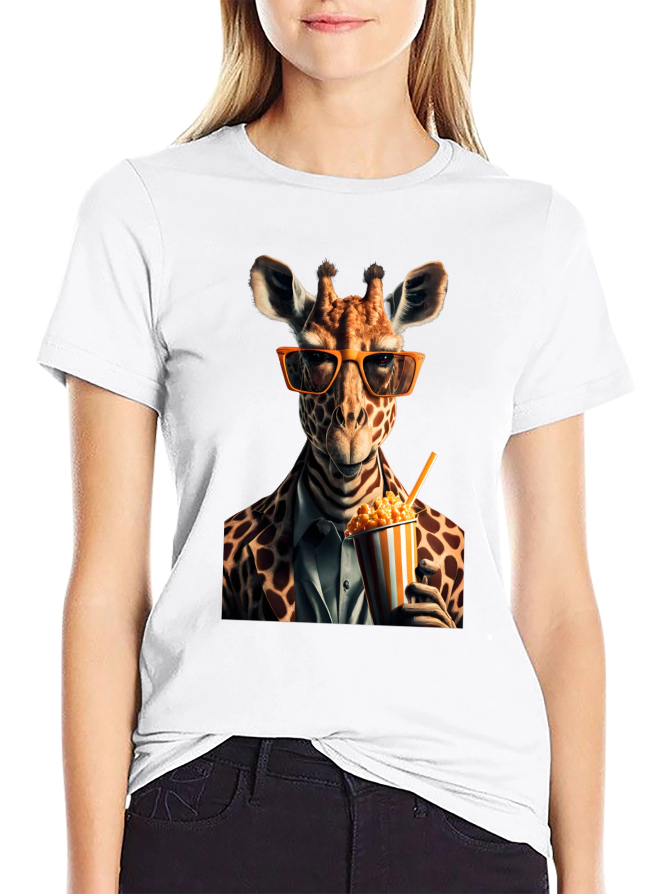 Giraffe in Suit T-Shirt