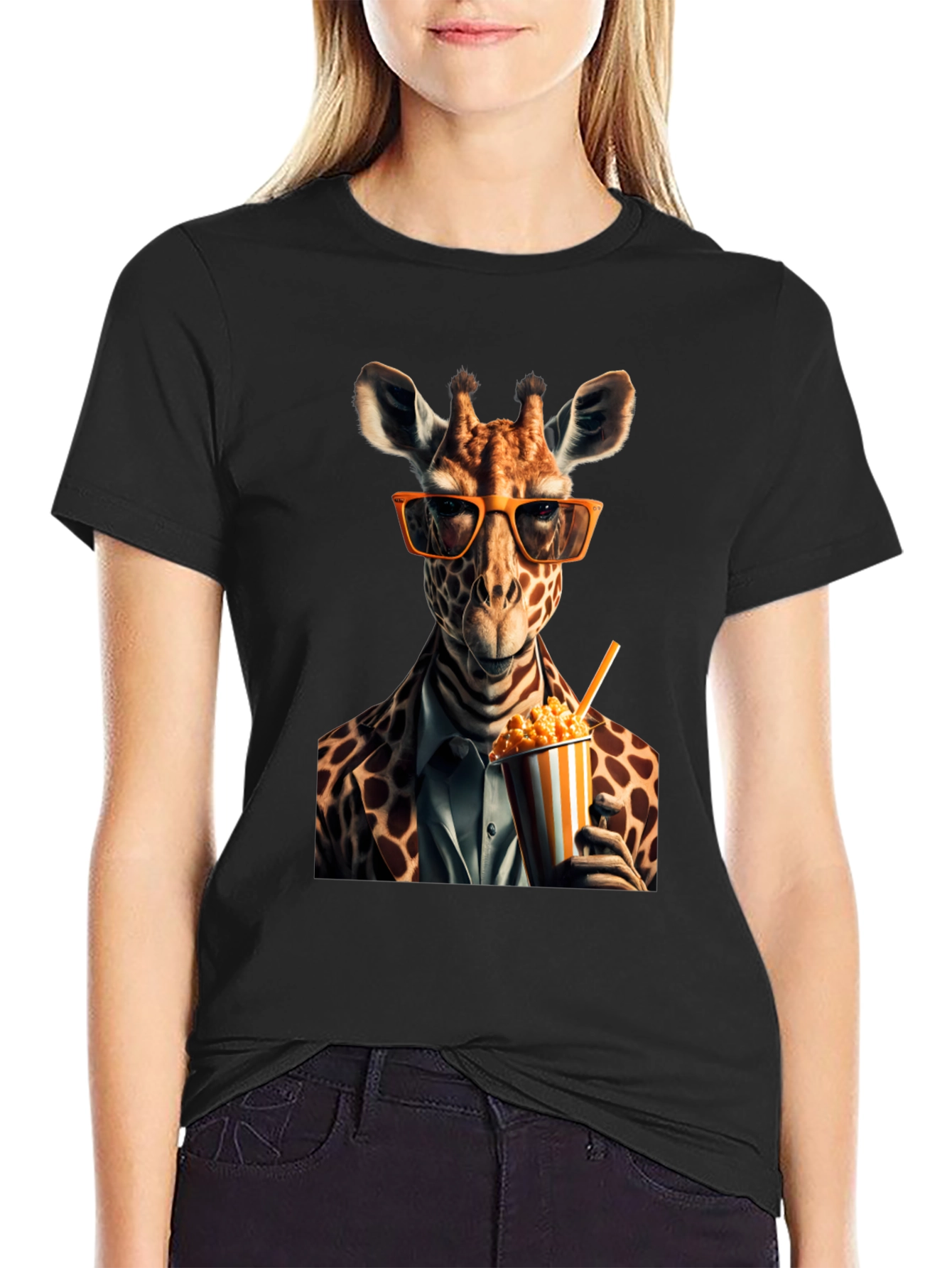 Giraffe in Suit T-Shirt