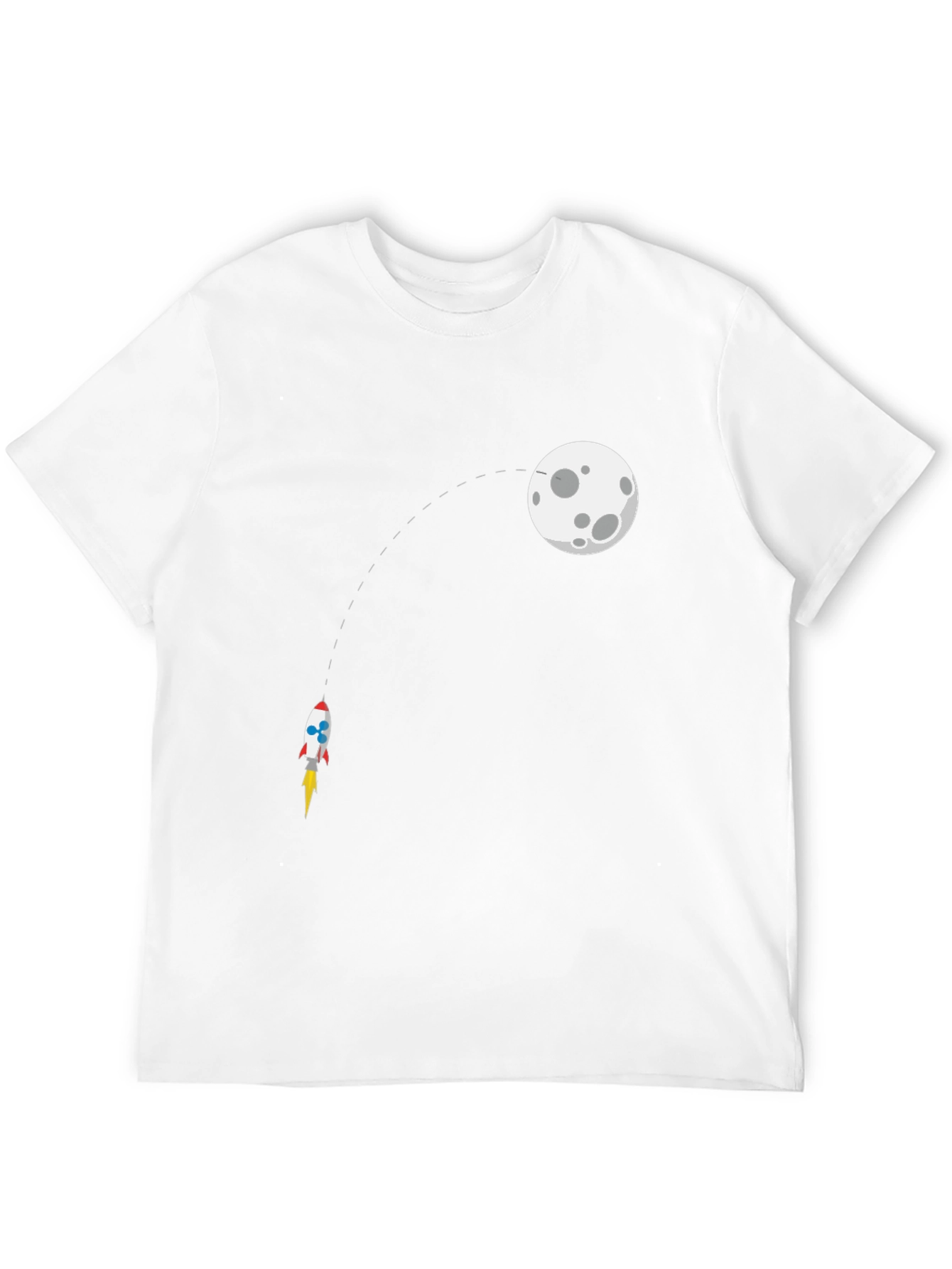 Rocket to the Moon Graphic Tee - Black