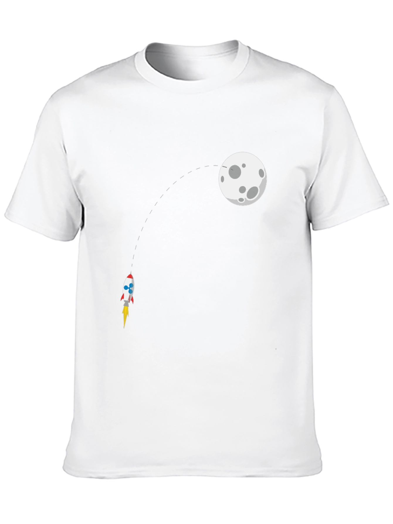 Rocket to the Moon Graphic Tee - Black