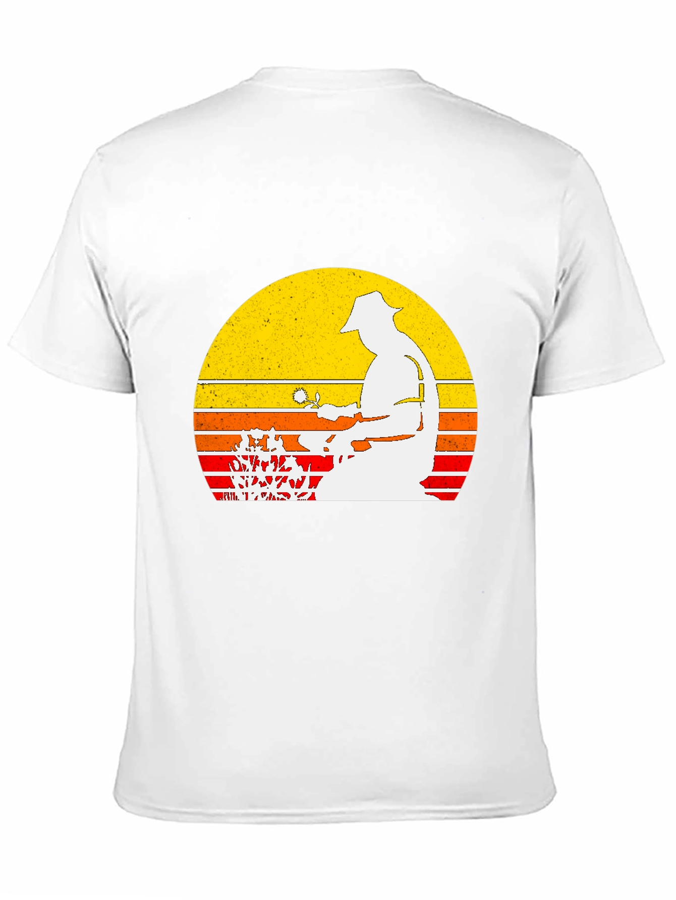 Gardener Sunset Graphic Tee - Black Cotton Blend Shirt