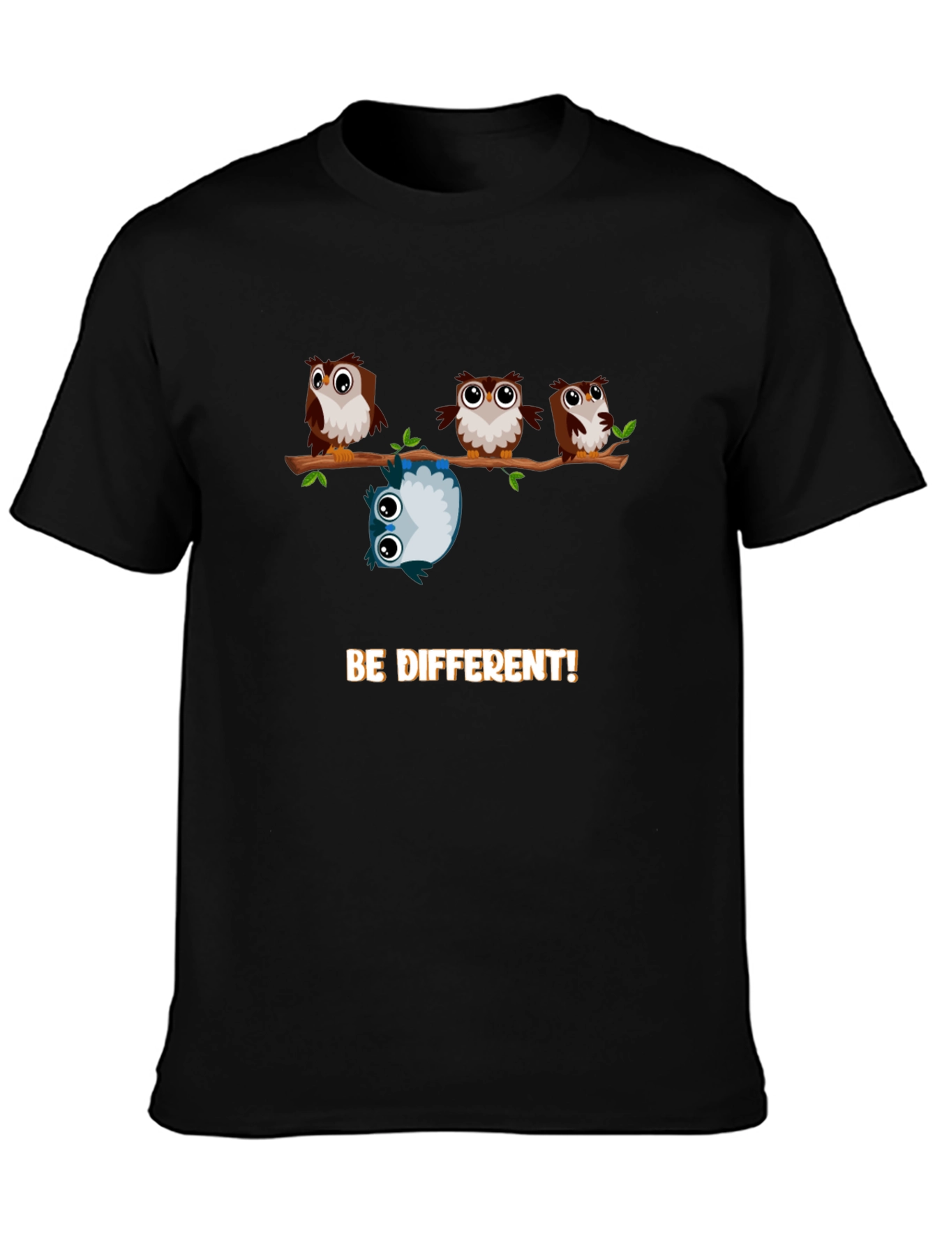 Be Different Owl Graphic T-Shirt