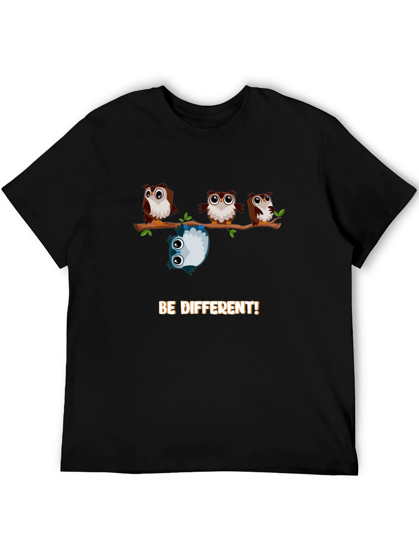 Be Different Owl Graphic T-Shirt