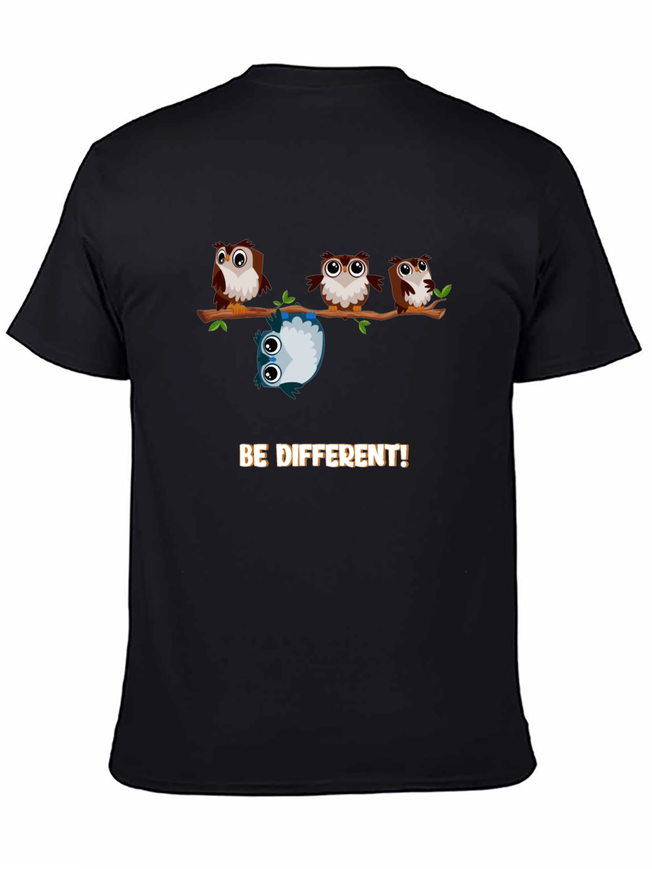 Be Different Owl Graphic T-Shirt