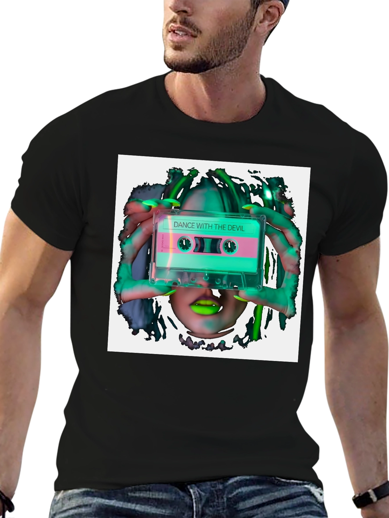 Dance With The Devil Cassette Graphic Tee