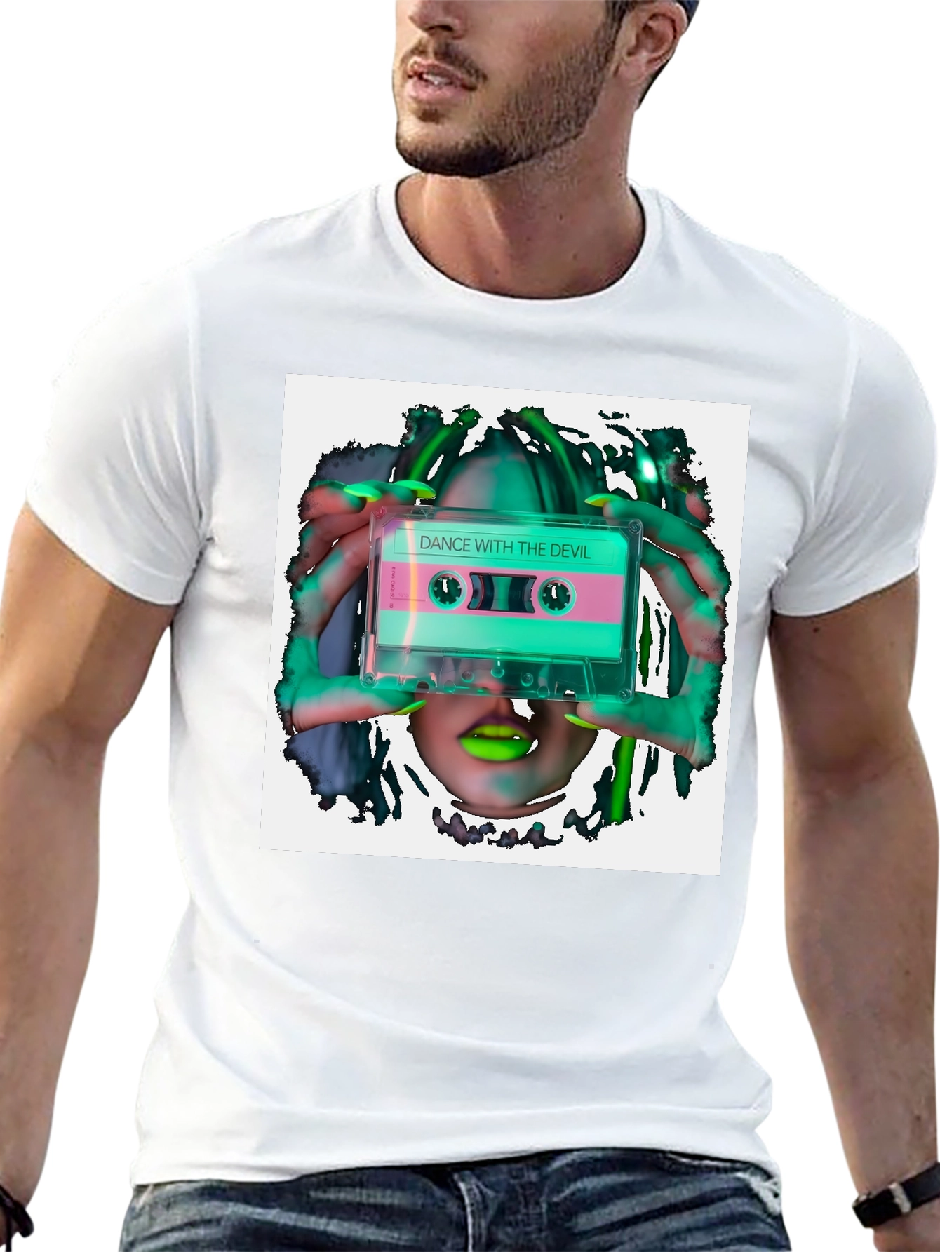 Dance With The Devil Cassette Graphic Tee