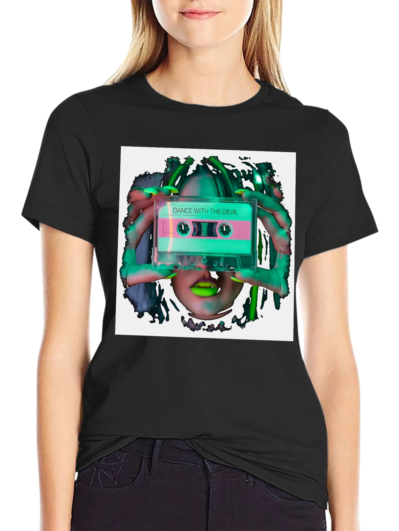 Dance With The Devil Cassette Graphic Tee