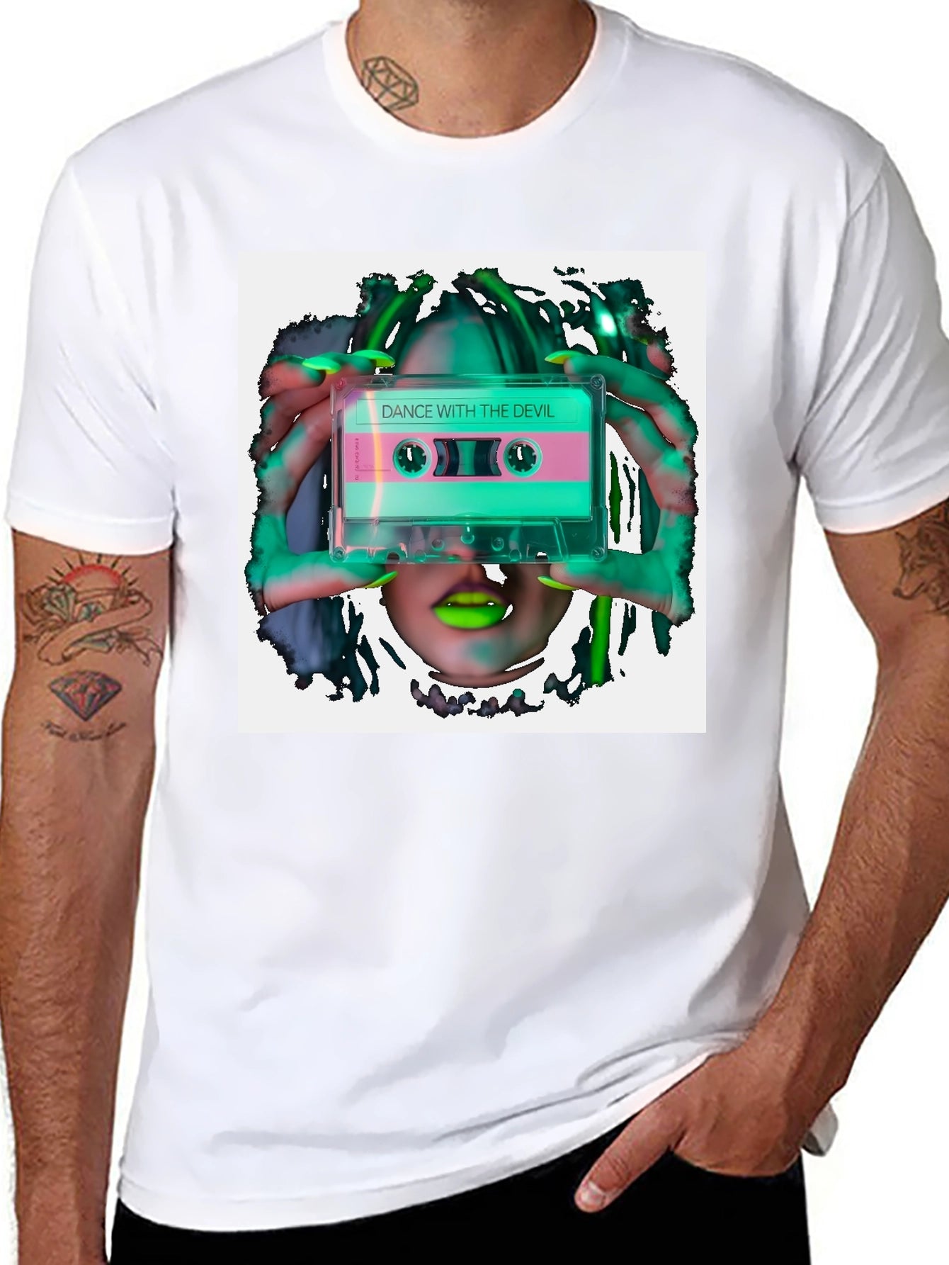 Dance With The Devil Cassette Graphic Tee