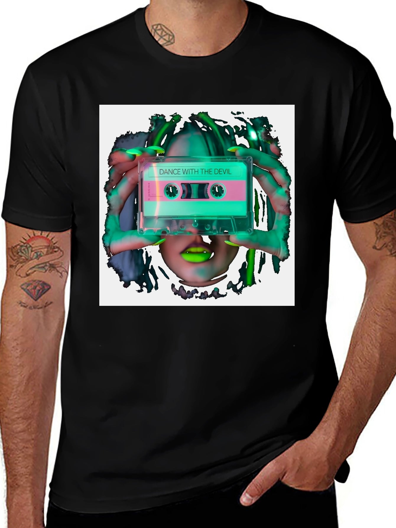 Dance With The Devil Cassette Graphic Tee
