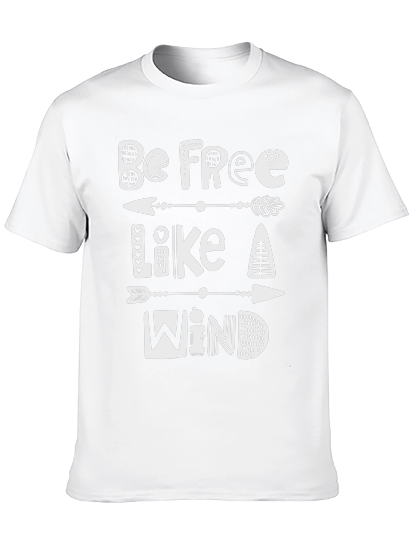 Be Free Like A Wind T-Shirt - Black