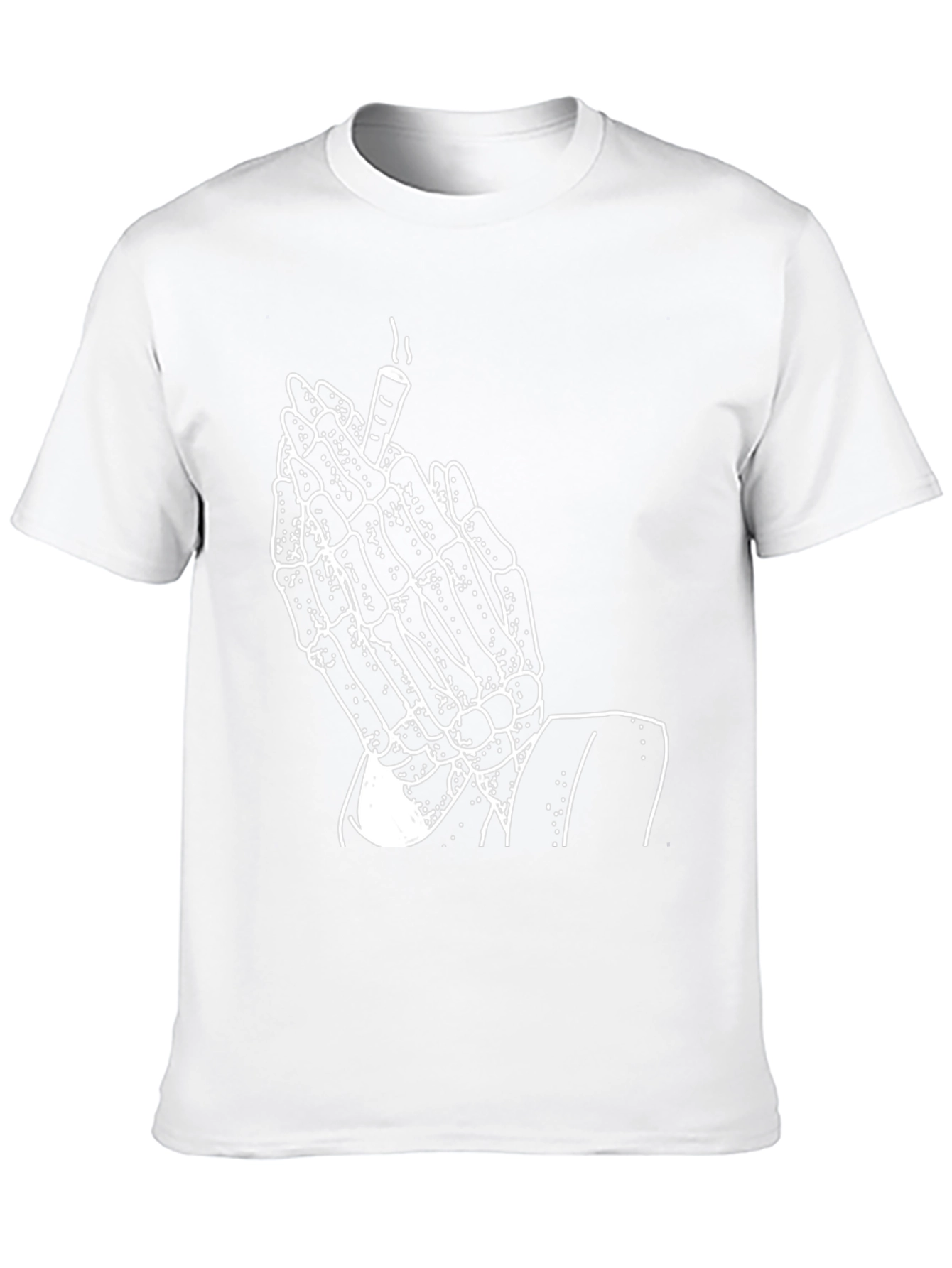 Skeleton Praying Hands T-Shirt - Graphic Tee