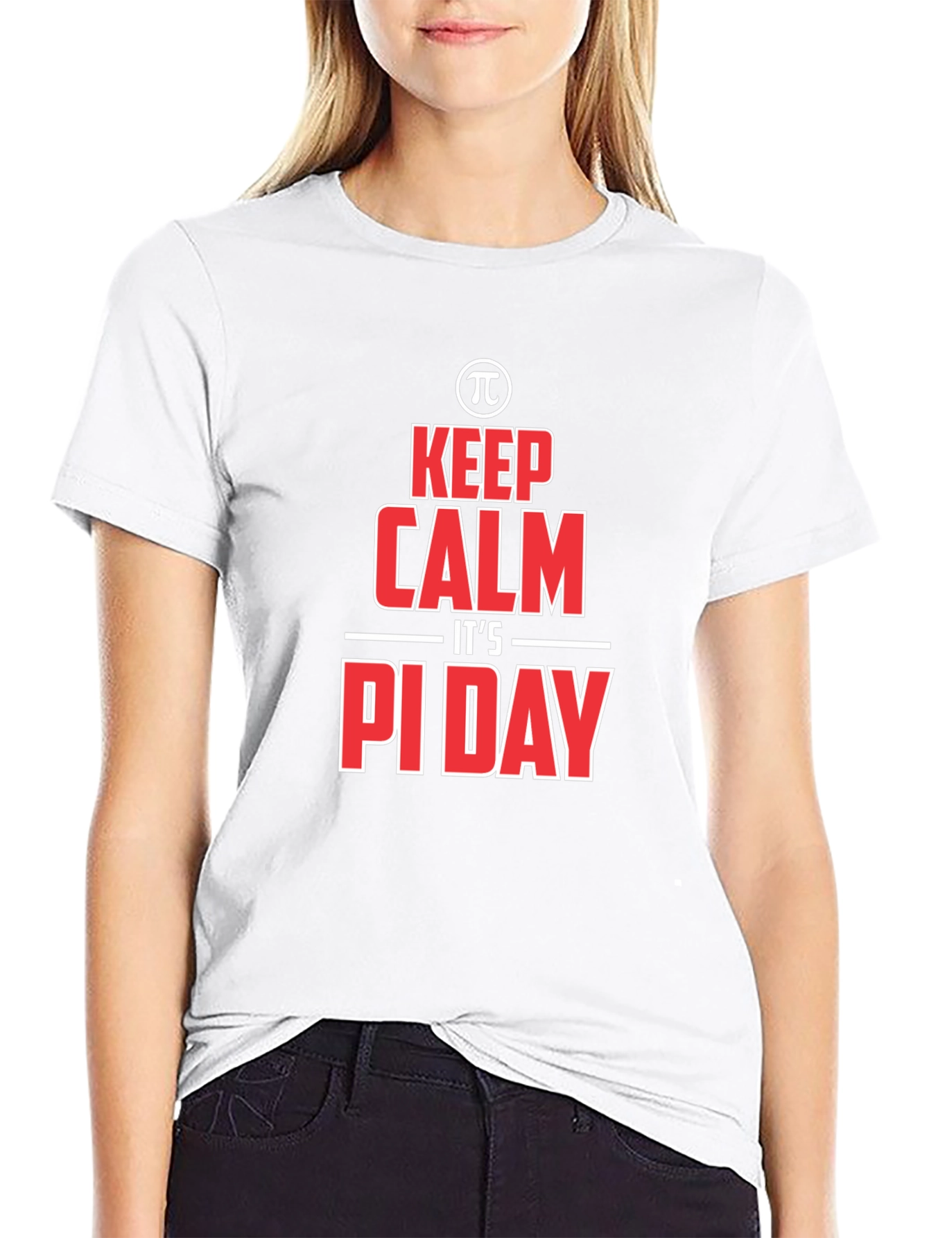 Keep Calm Its Pi Day Black T-Shirt