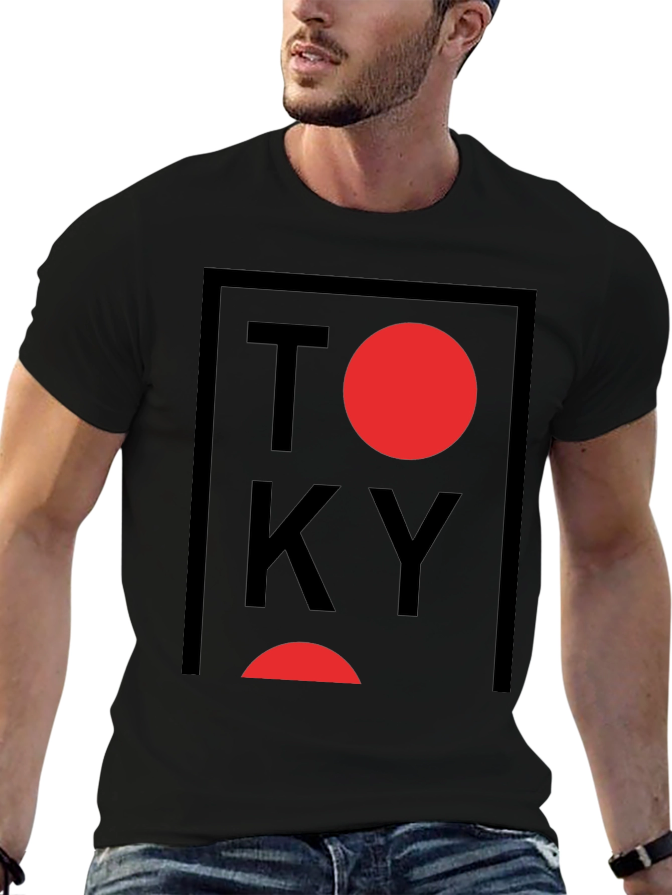 Tokyo Graphic Print Crewneck T-Shirt
