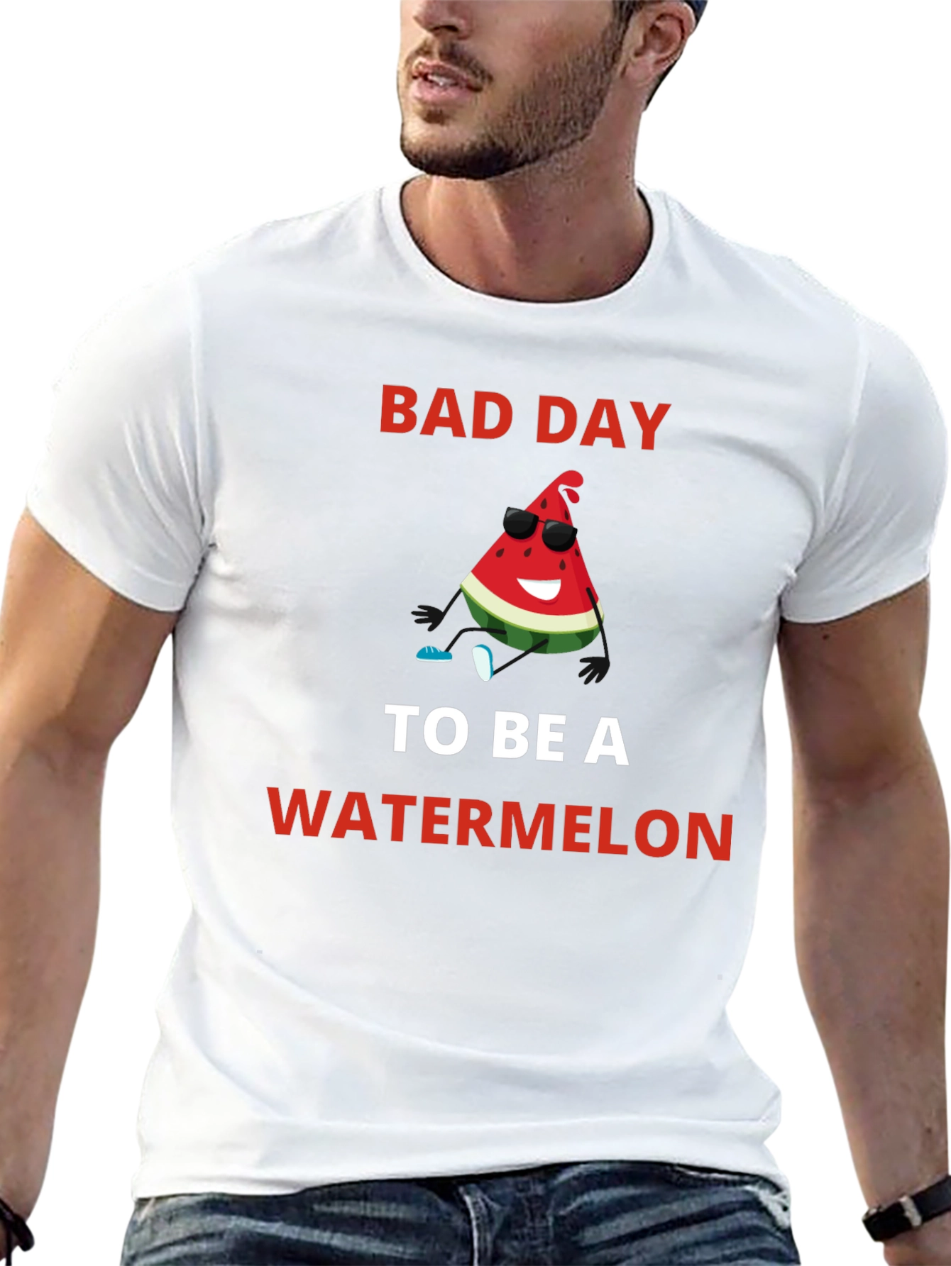 Bad Day To Be A Watermelon Graphic Tee
