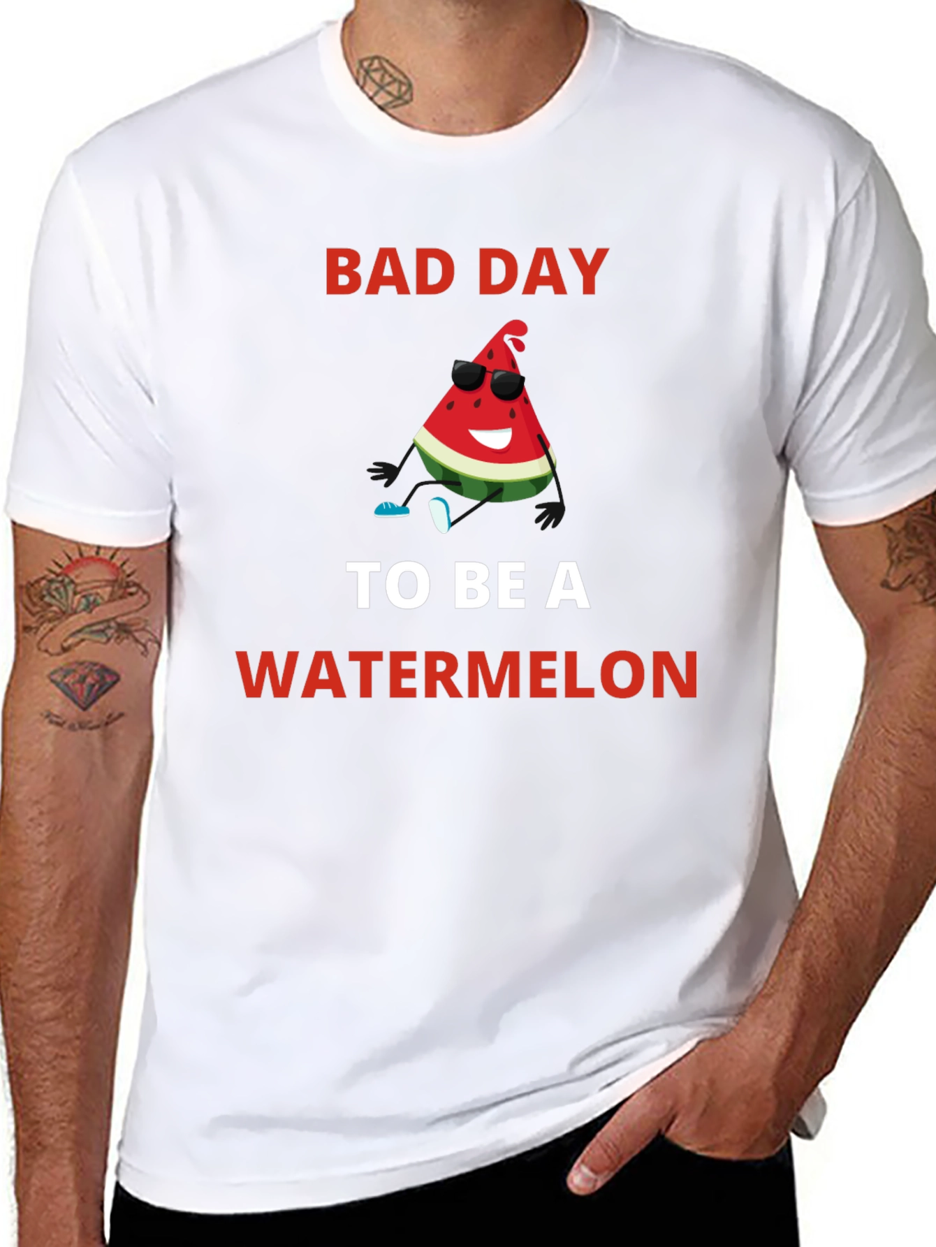 Bad Day To Be A Watermelon Graphic Tee