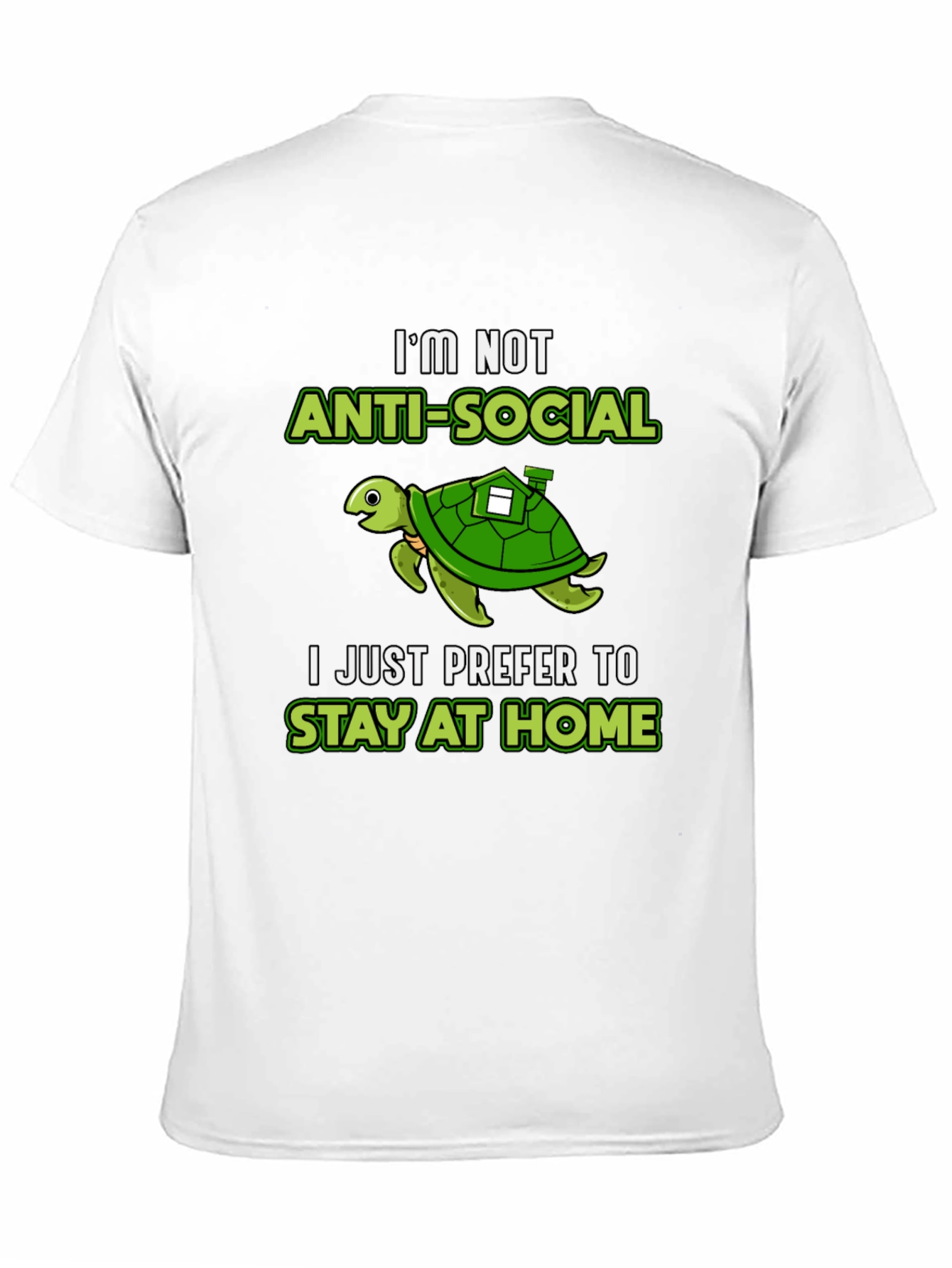 Introvert Turtle Graphic T-Shirt - Stay at Home Club