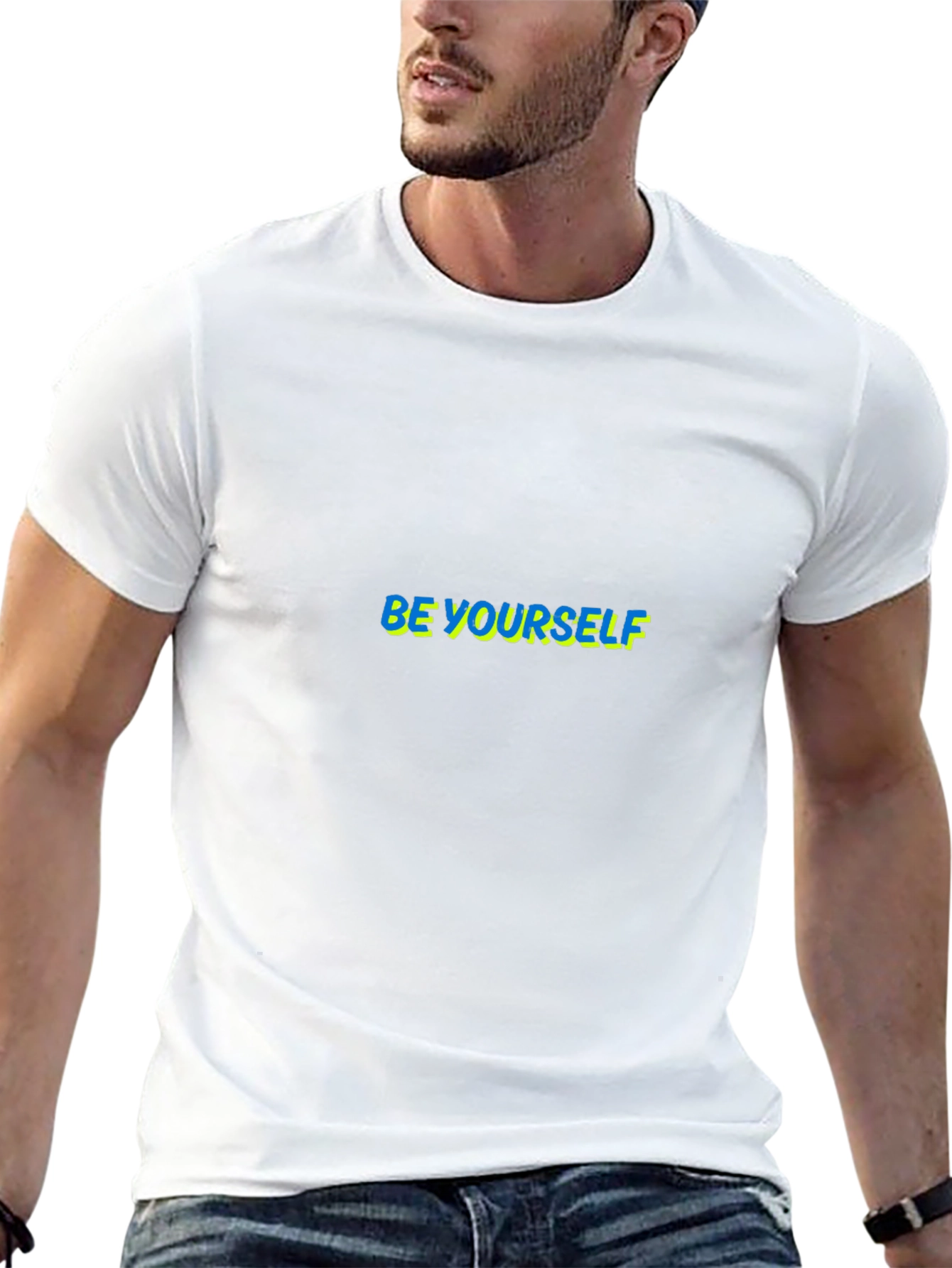 Be Yourself Black Graphic Tee