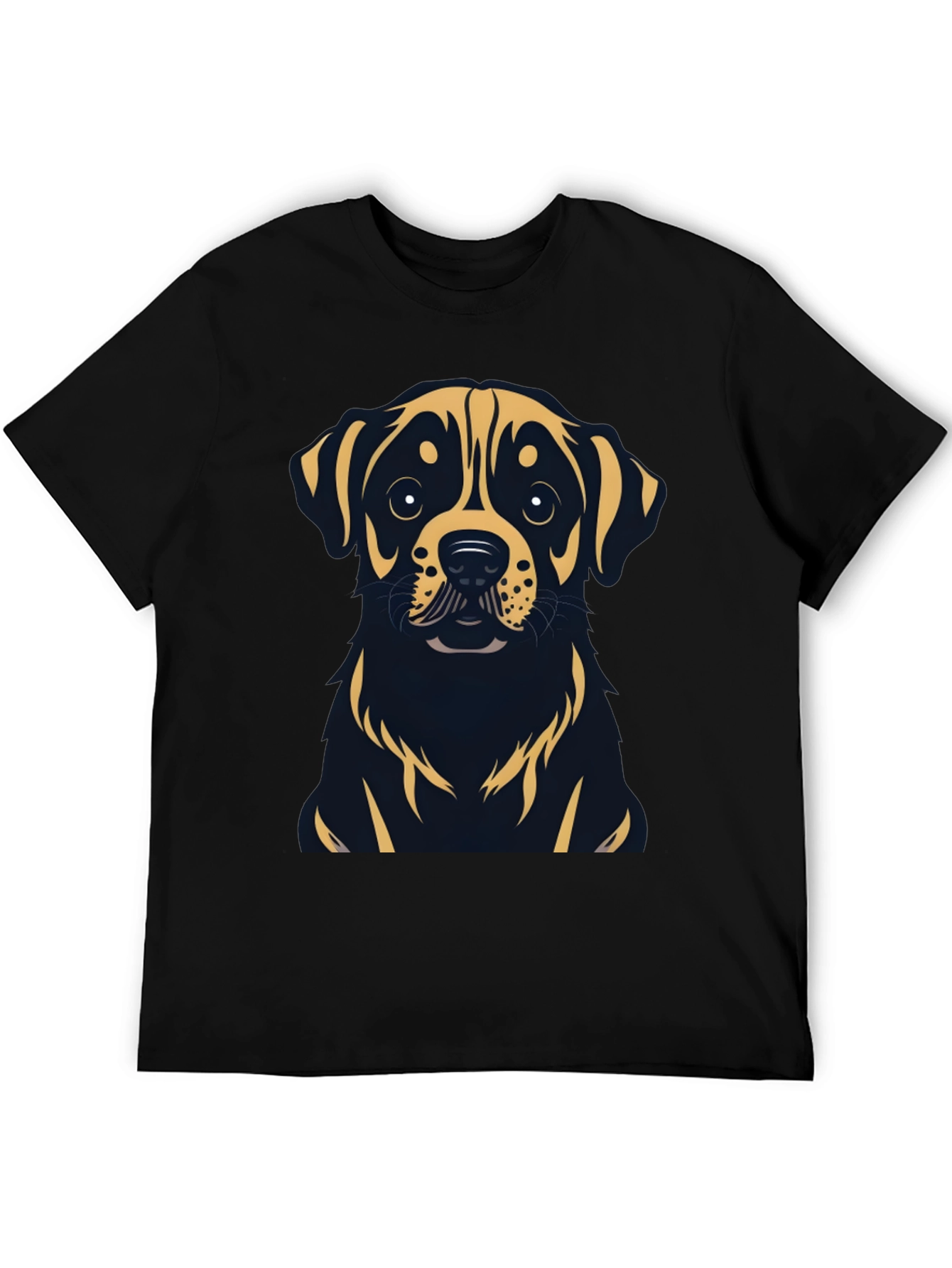 Rottweiler Dog Graphic T-Shirt - Black