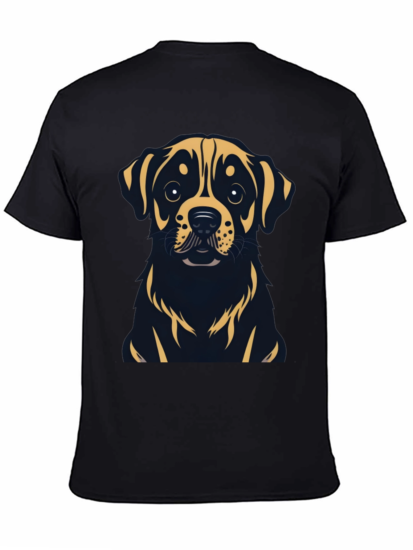 Rottweiler Dog Graphic T-Shirt - Black