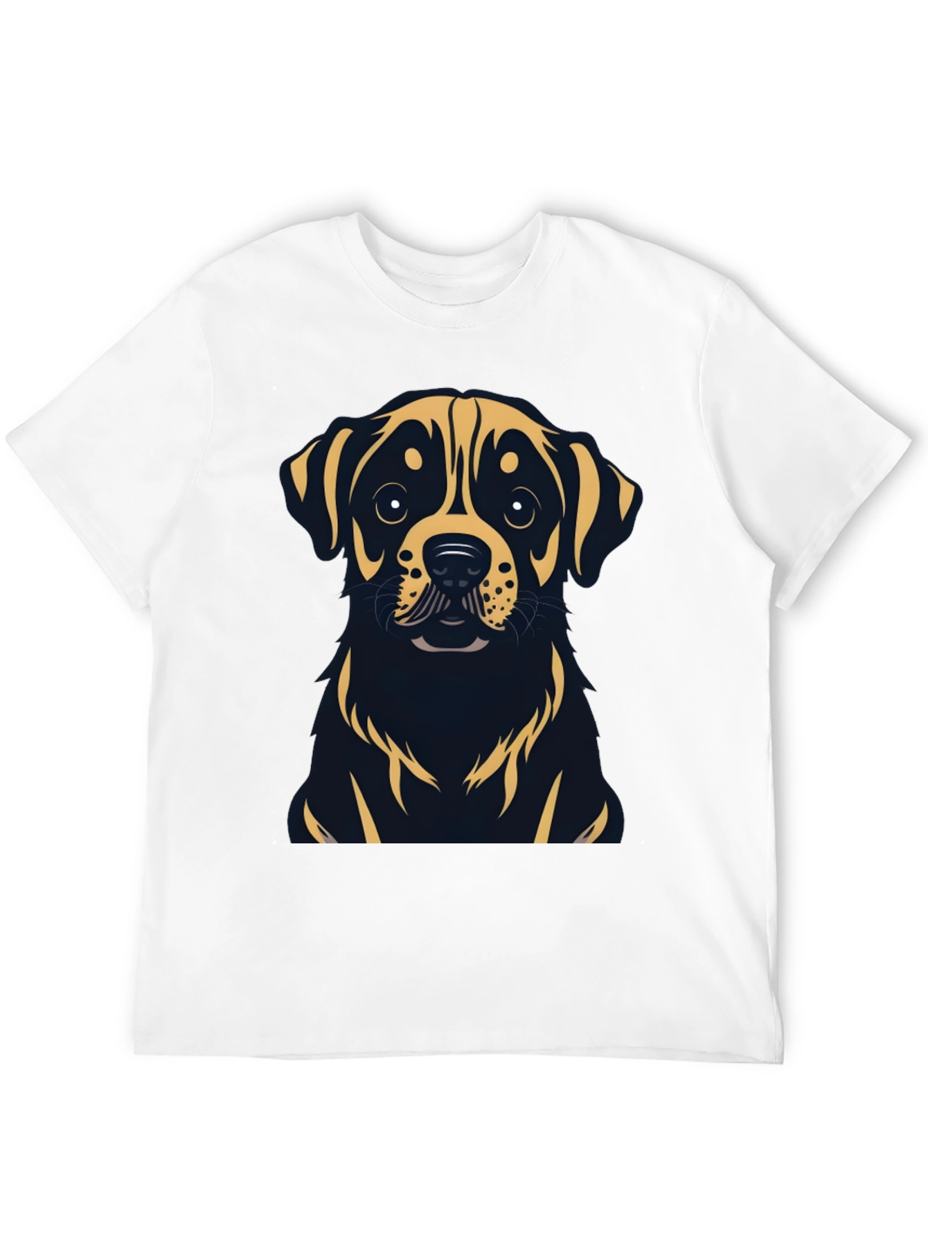 Rottweiler Dog Graphic T-Shirt - Black