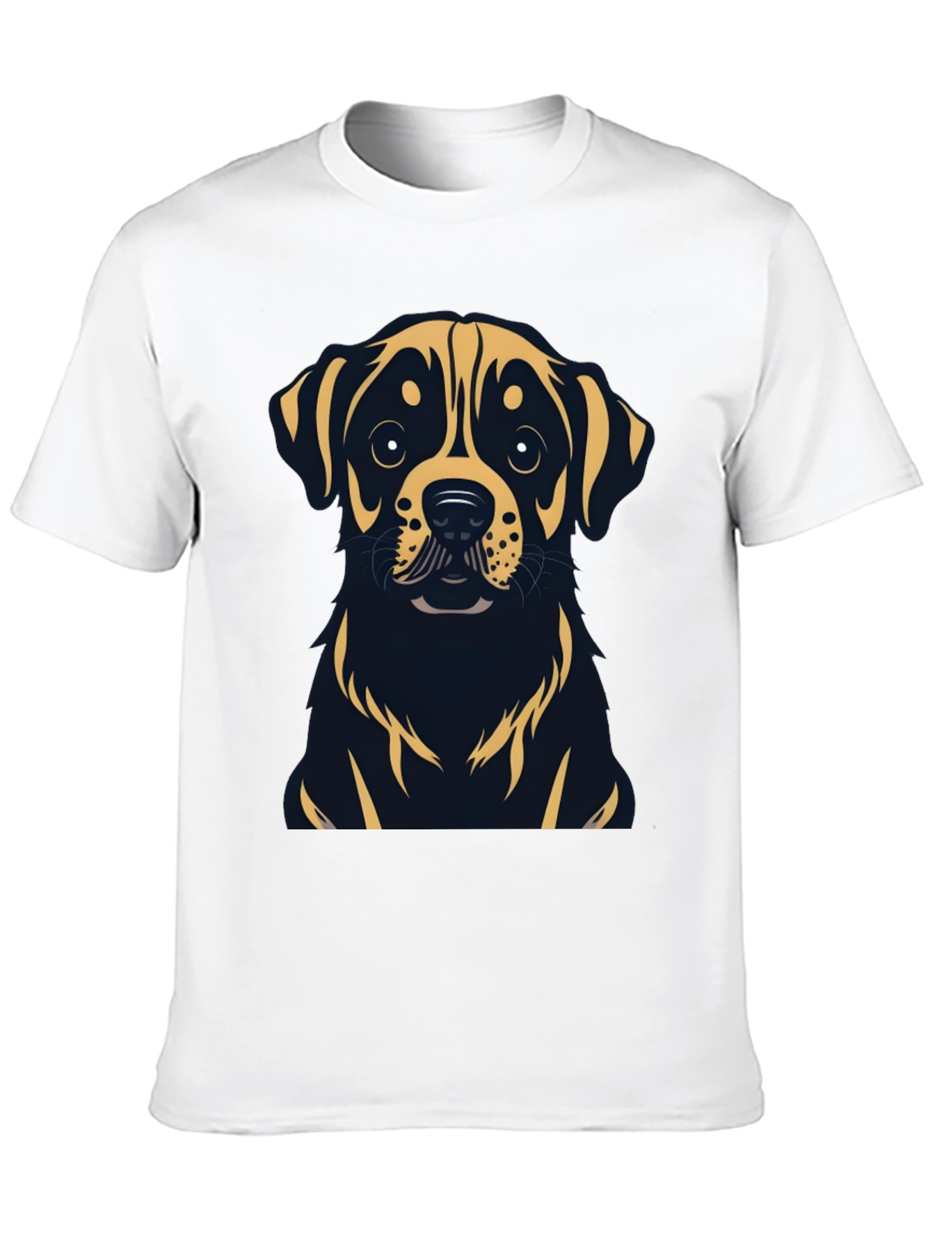 Rottweiler Dog Graphic T-Shirt - Black