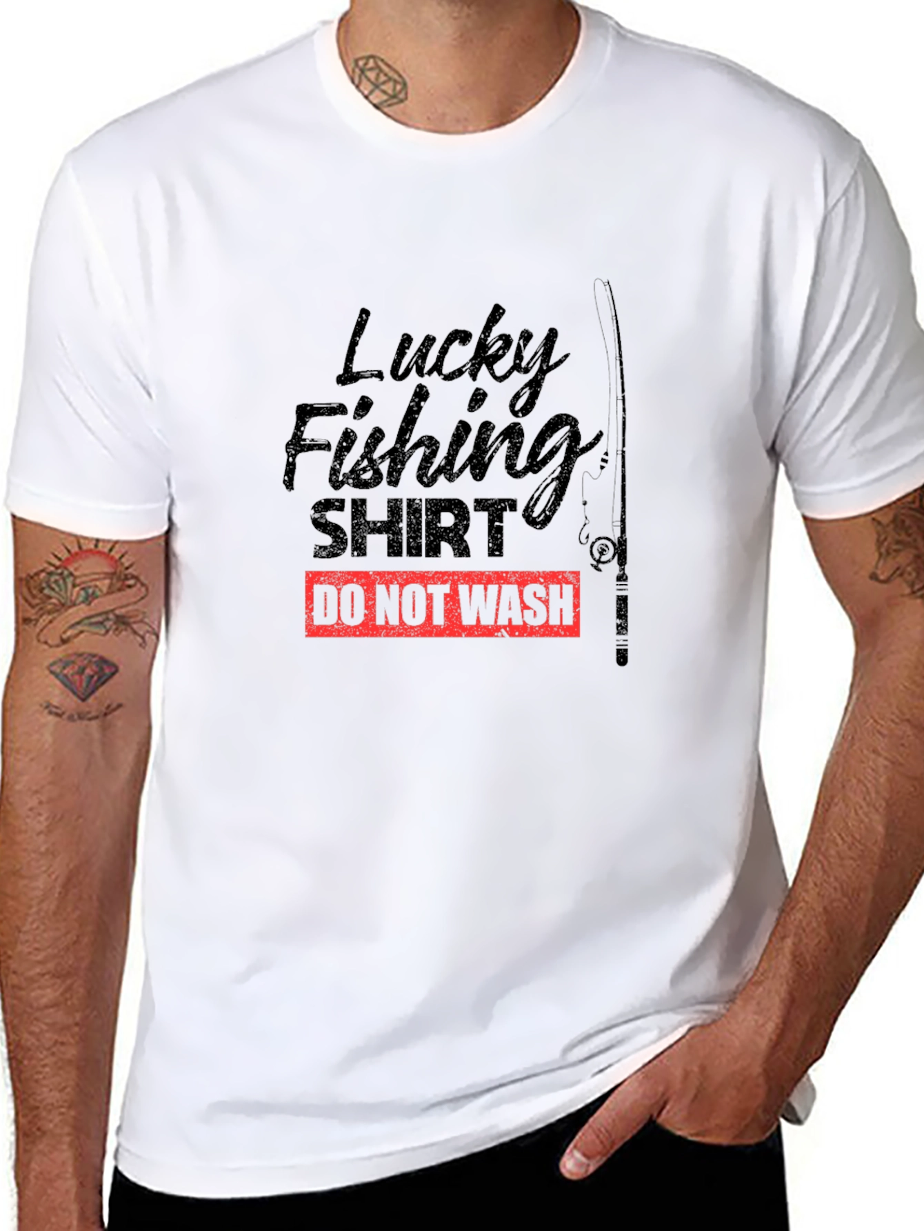 Lucky Fishing Shirt - Mens Graphic Tee