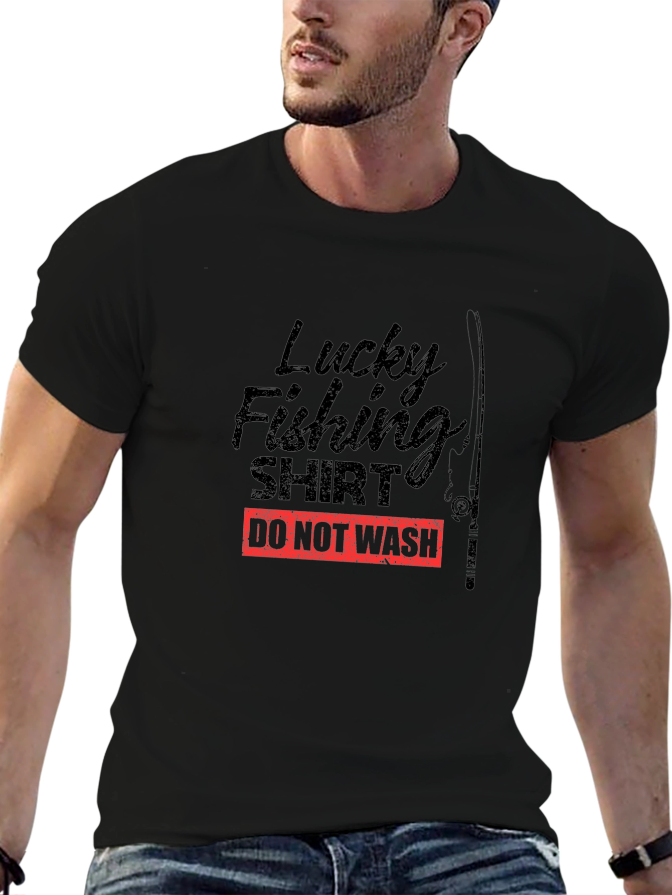 Lucky Fishing Shirt - Mens Graphic Tee
