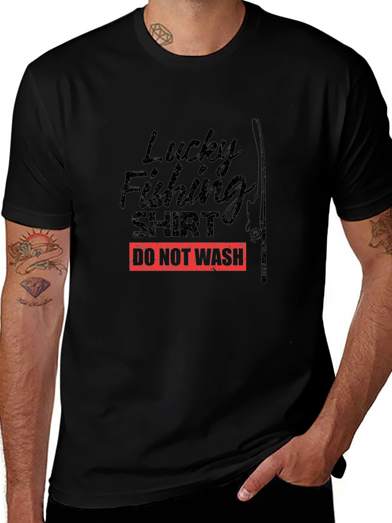 Lucky Fishing Shirt - Mens Graphic Tee