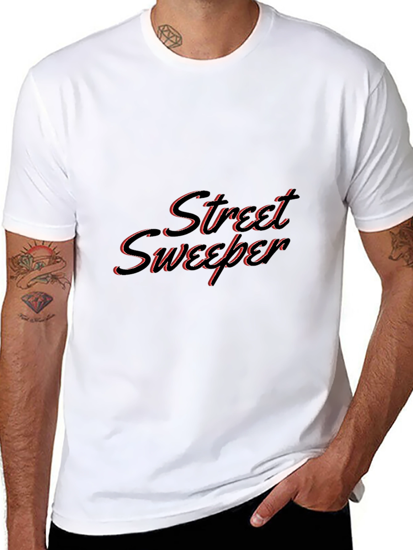Street Sweeper Black Graphic T-Shirt