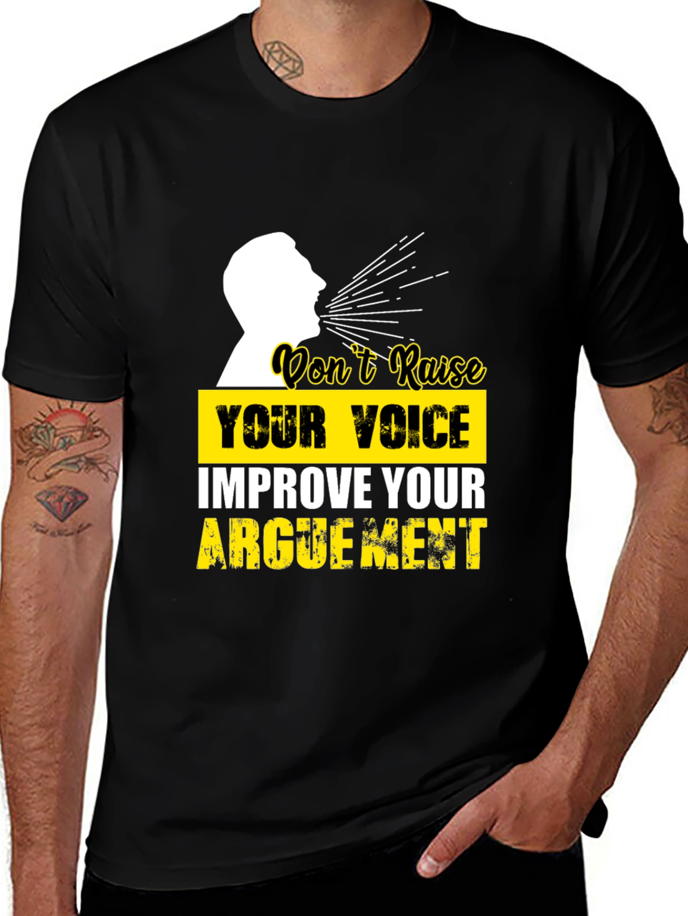 Improve Your Argument Graphic Tee - Mens Black T-Shirt
