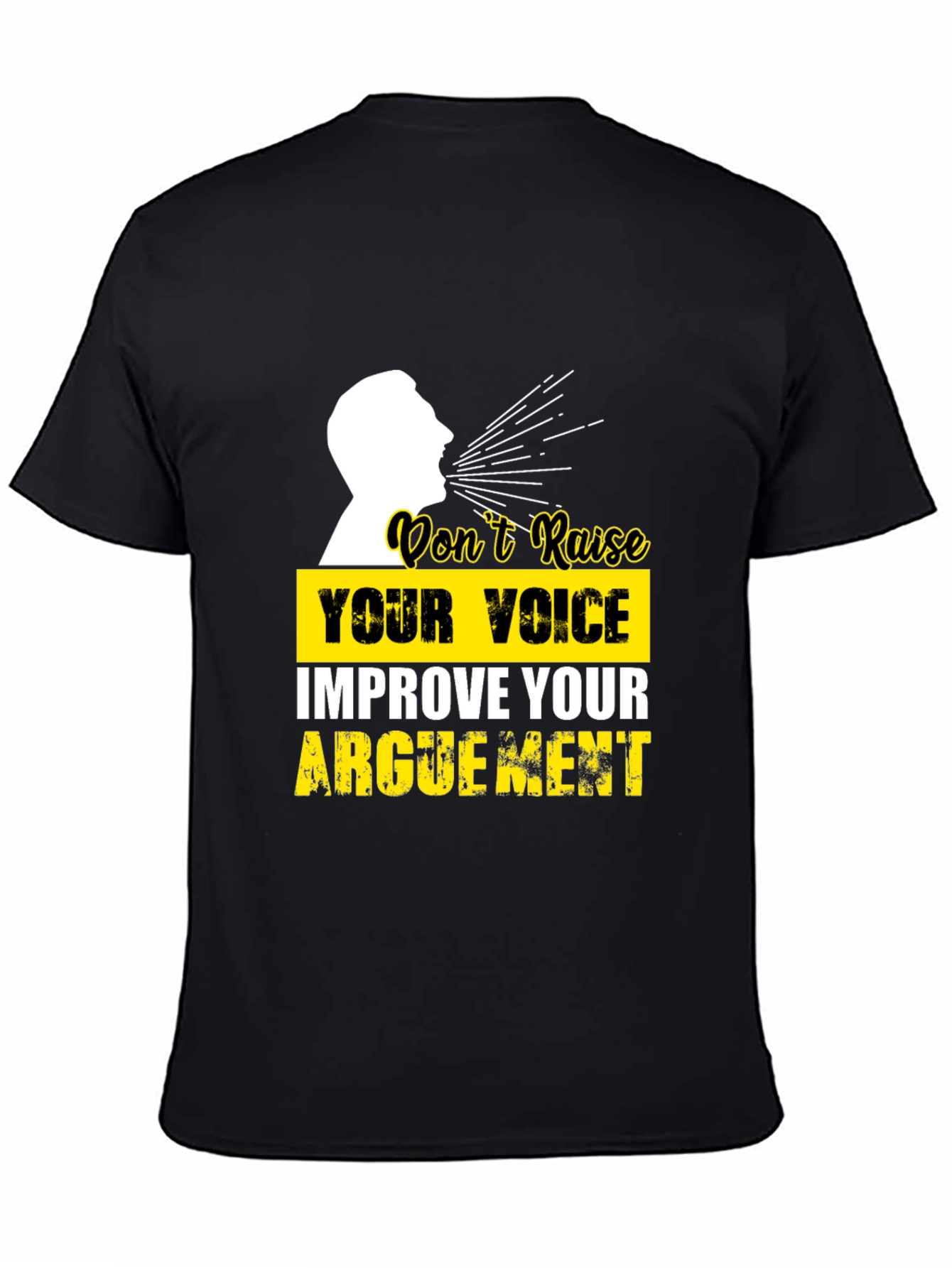 Improve Your Argument Graphic Tee - Mens Black T-Shirt